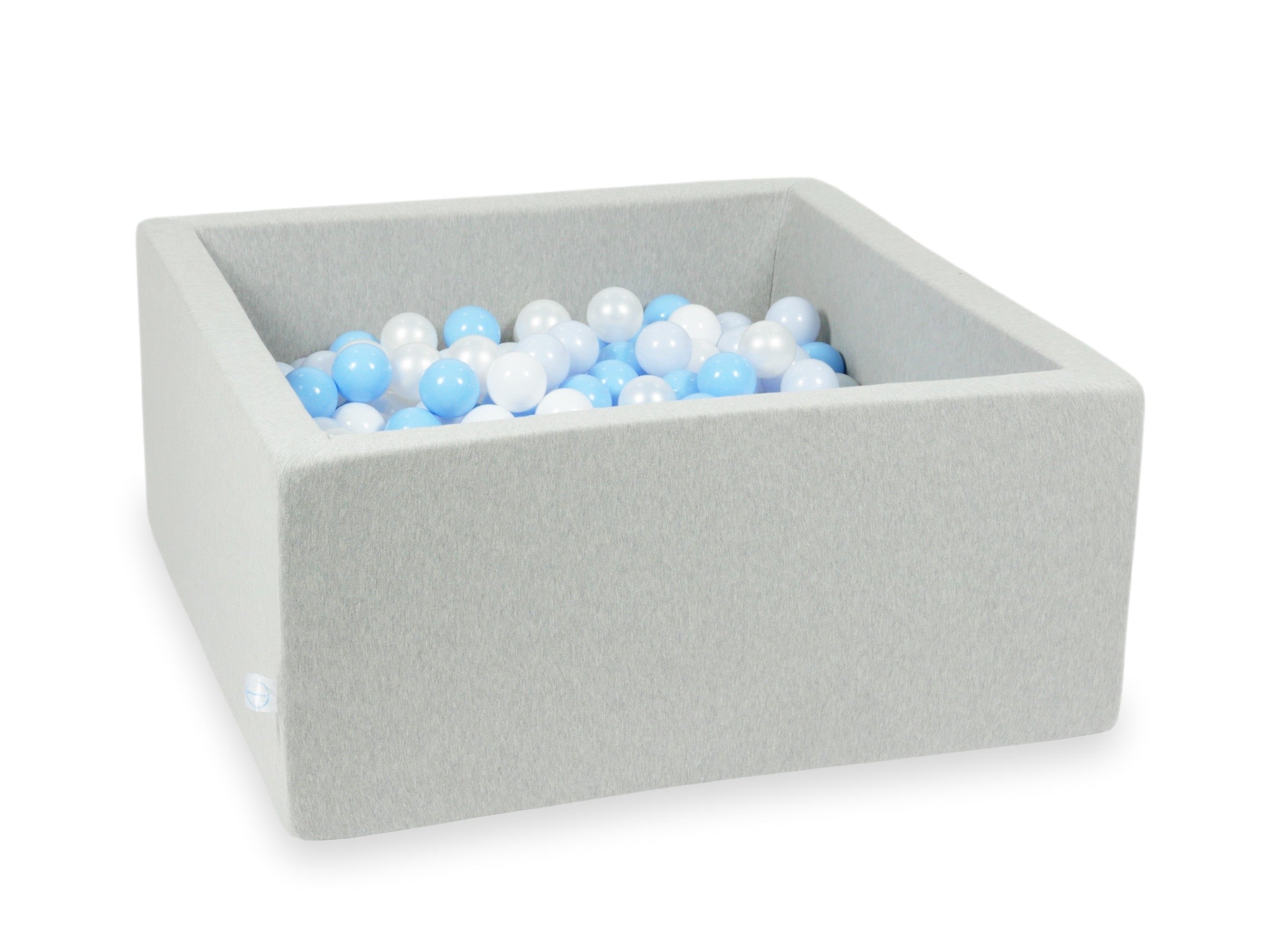 Square ball pit 90x90x40 cm in Light Gray, 400 balls