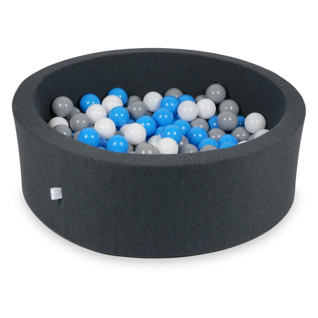 Ball pool in graphite 90x30 cm with 200 balls