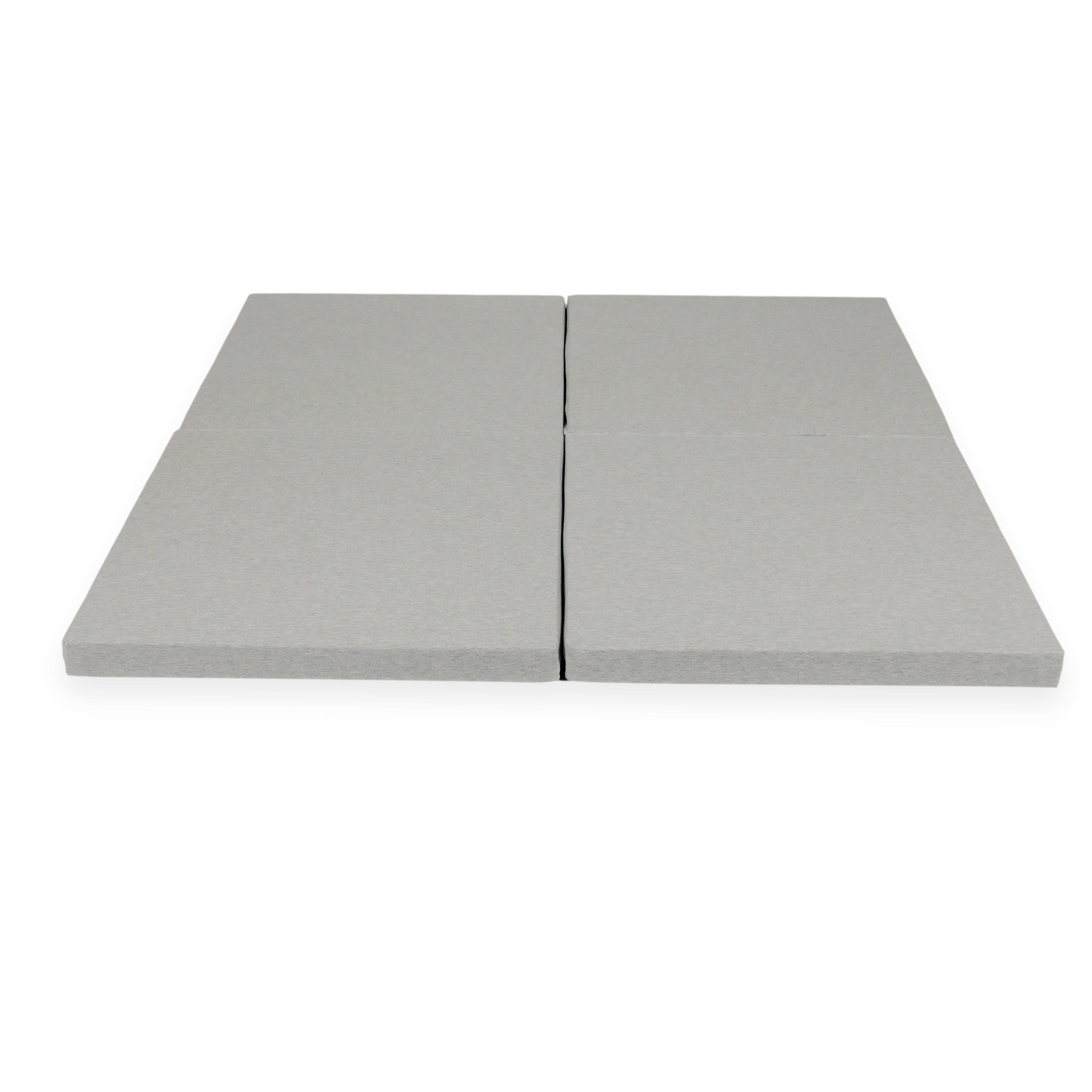 Quadratische, faltbare Babyspielmatte 120 x 120 cm aus Jersey