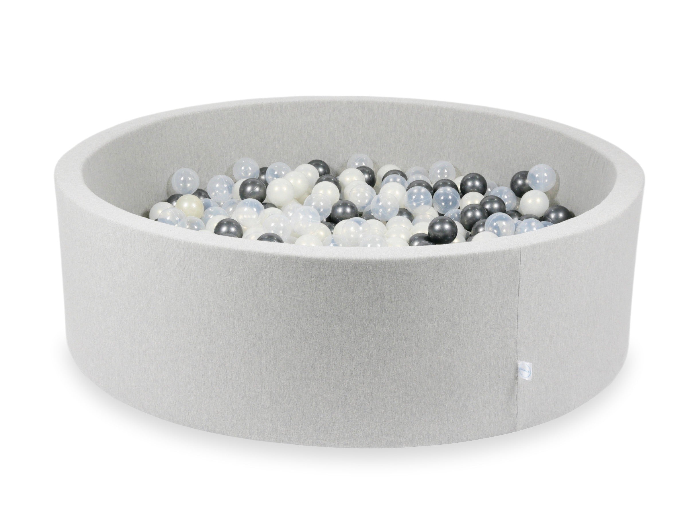 Light gray ball pit 130x40 cm with 700 balls