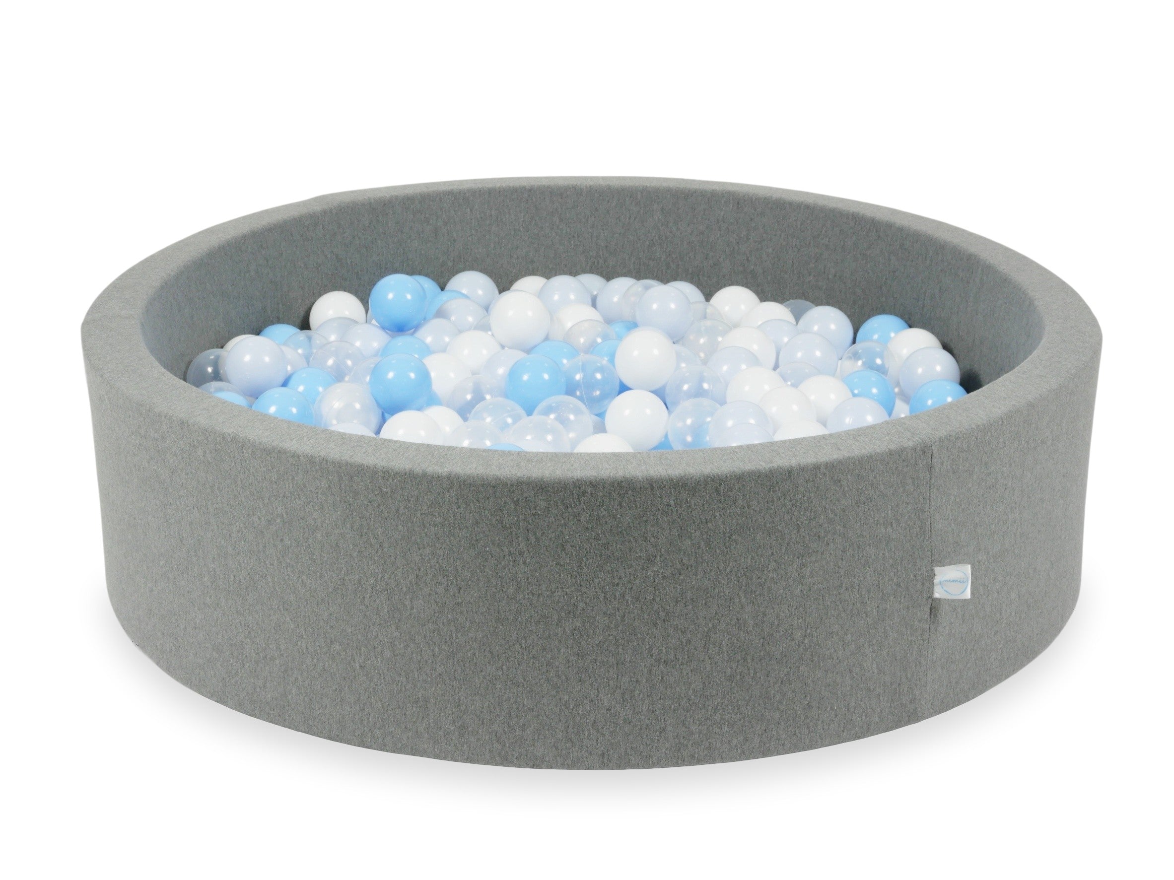 Piscine à balles en gris  110x30 cm avec 400 balles