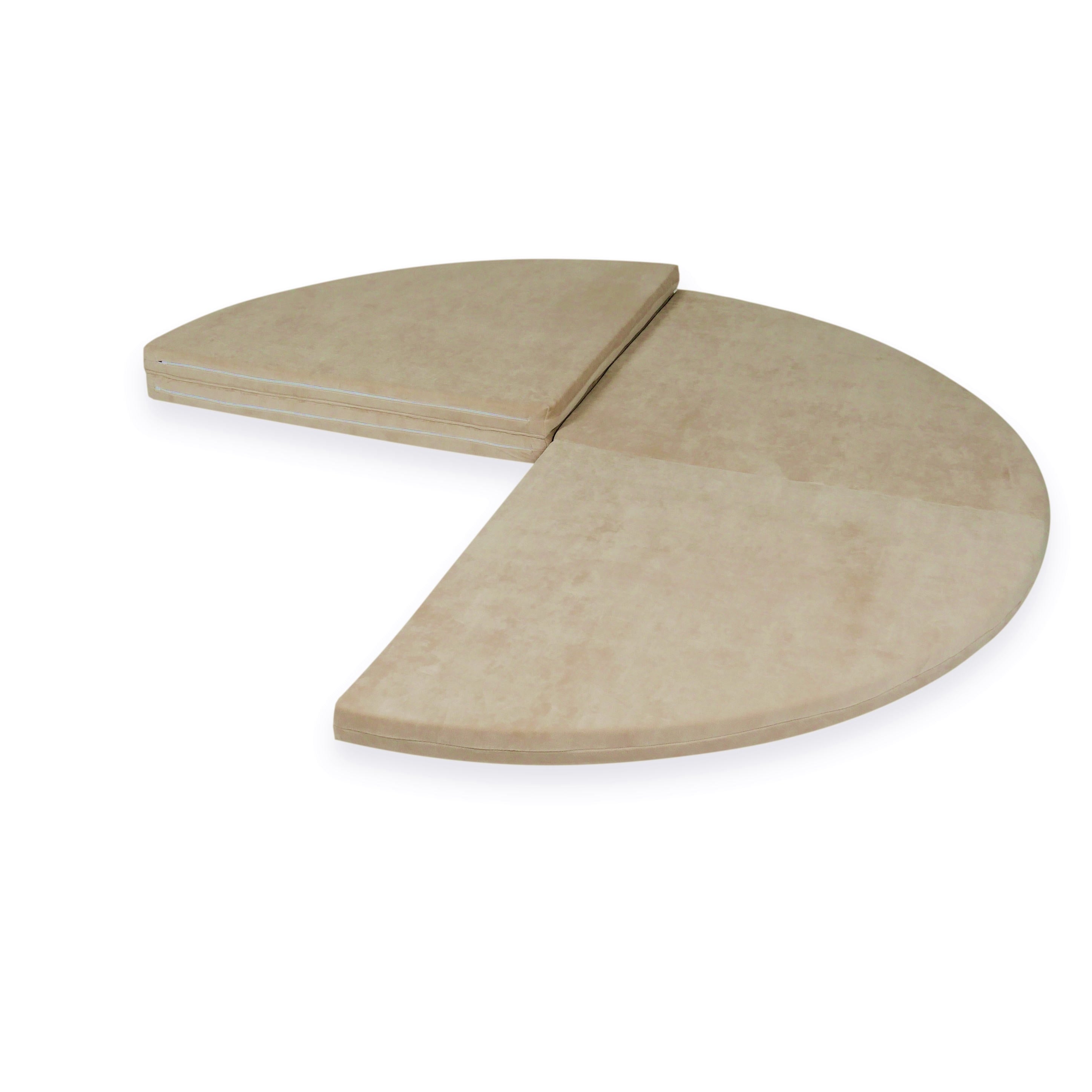 Runde Babyspielmatte 160 cm aus weichem Samt