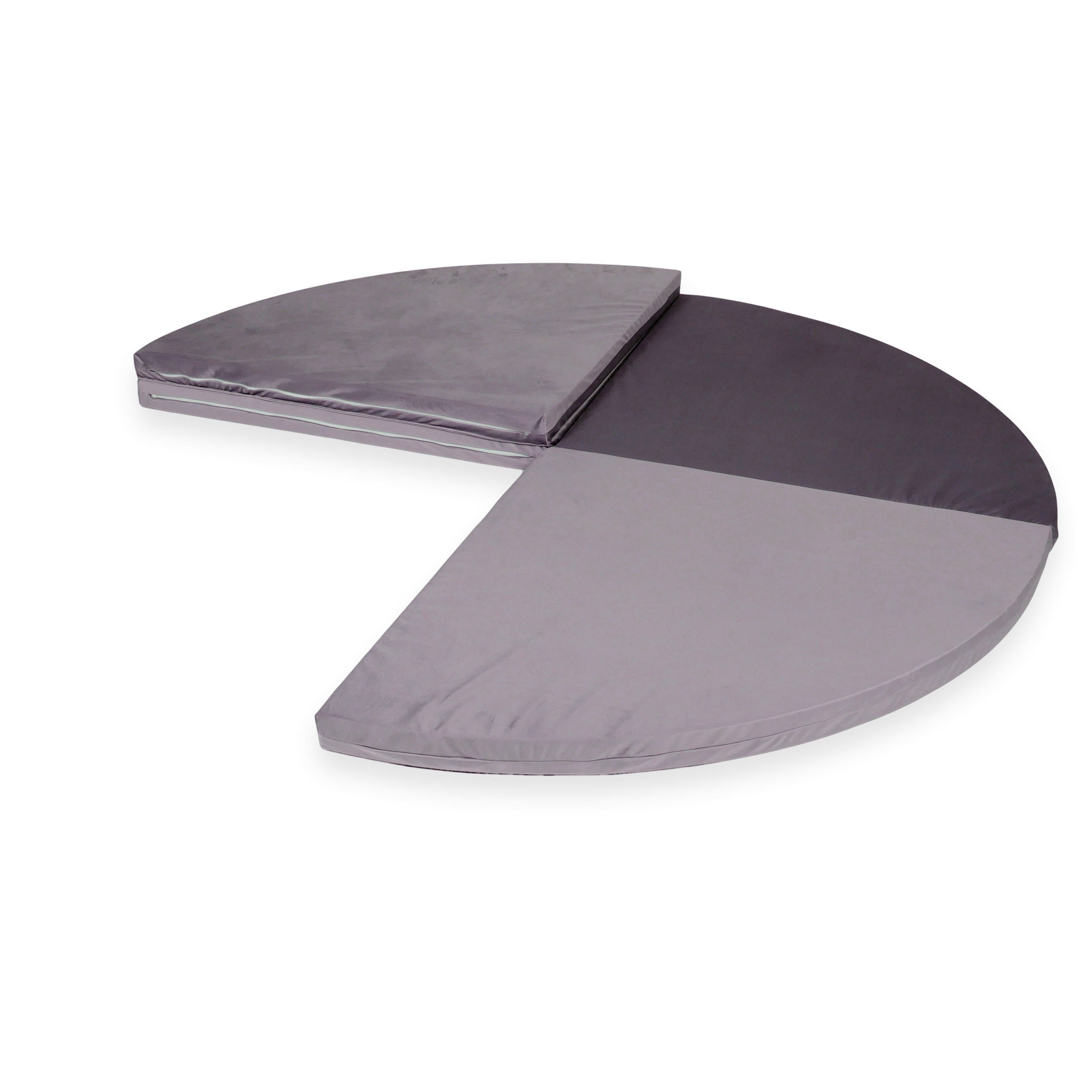 Round baby play mat 160cm in velvet jersey