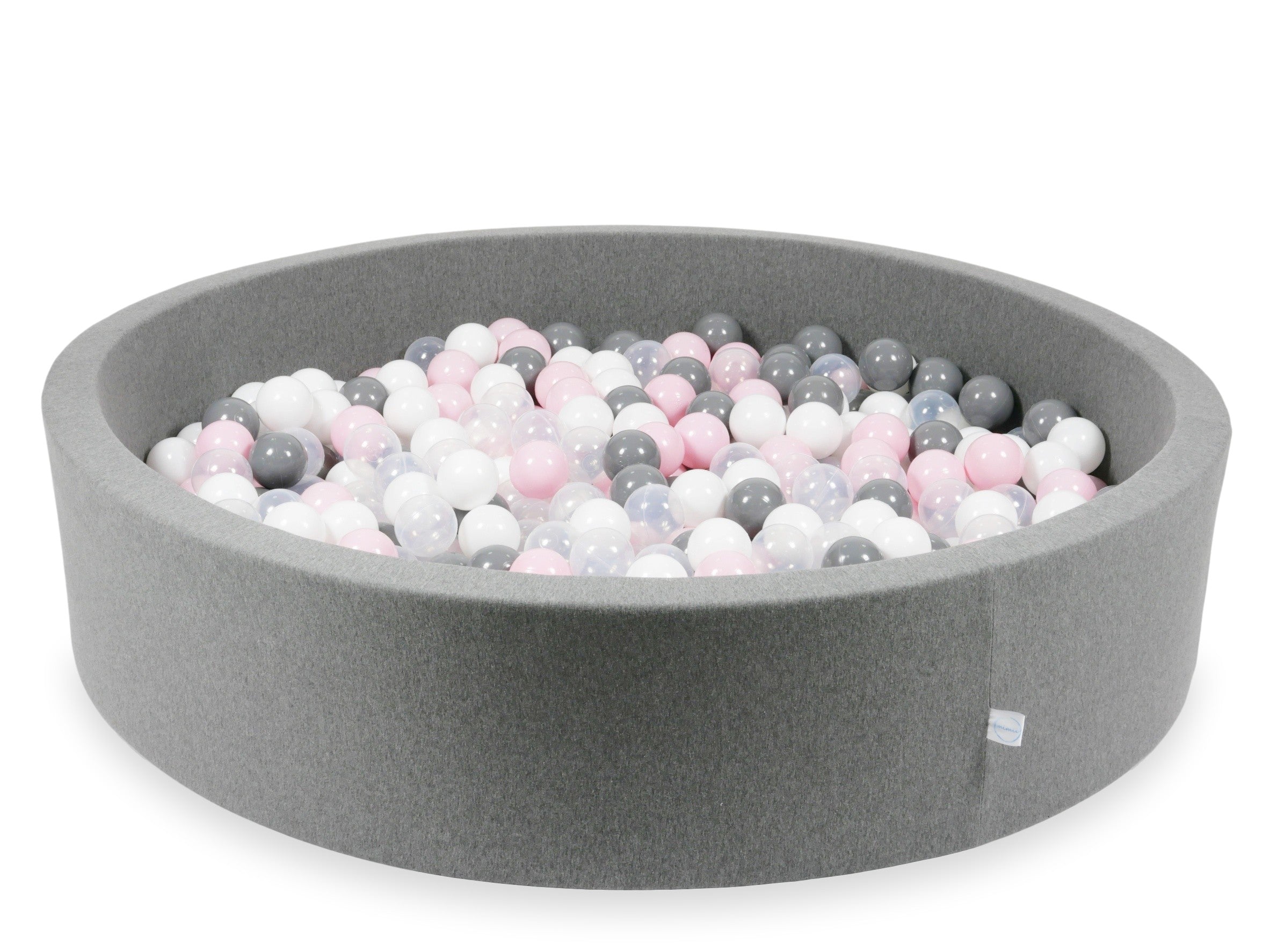 Gray ball pit 130x30 cm with 600 balls