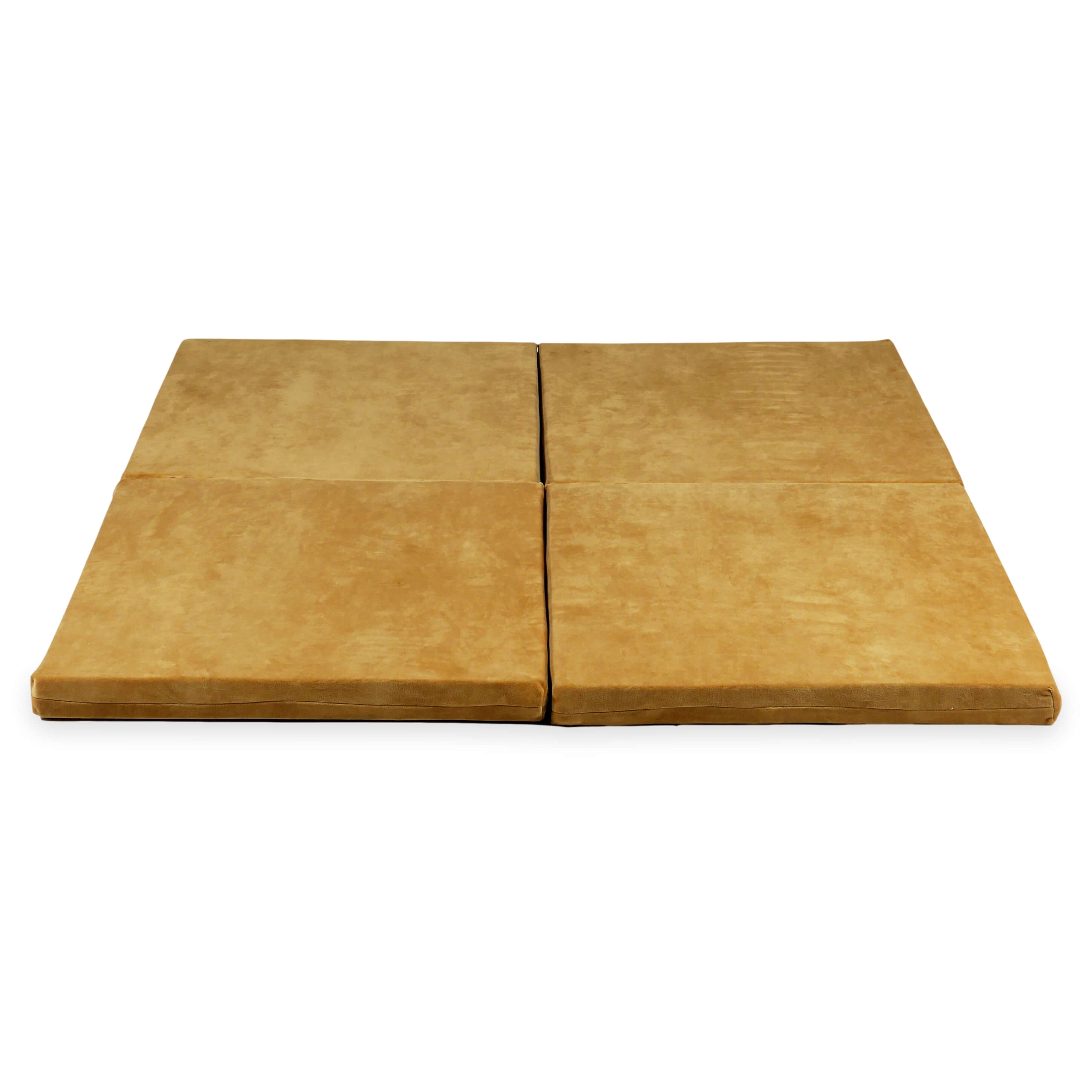 Foldable square baby play mat 120 × 120 cm in soft velvet