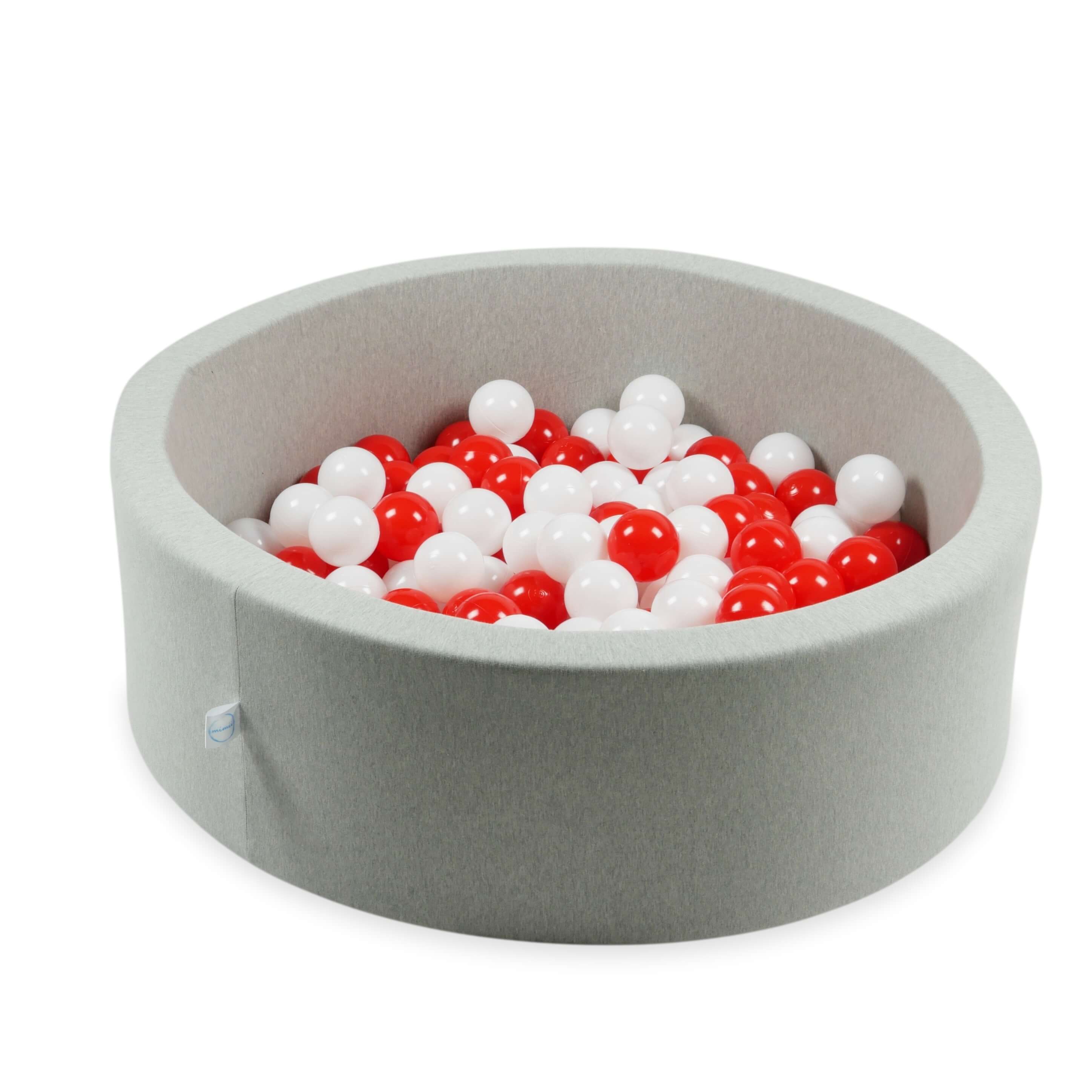 Balles de jeu ø7cm 300 pièces blanc, rouge
