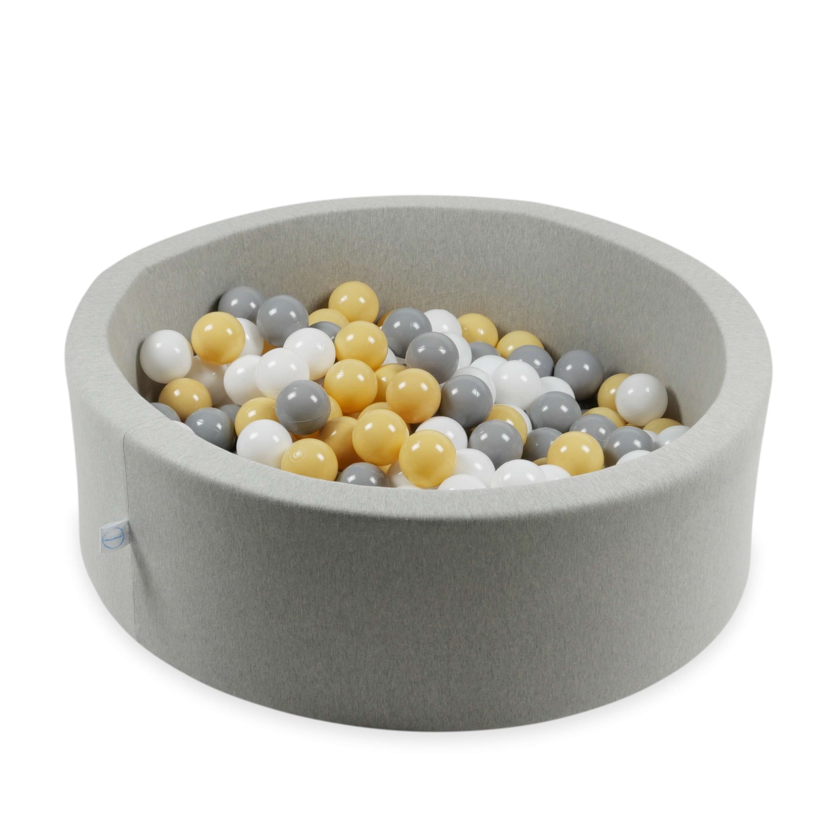Game balls ø7cm 400 pieces white, gray, beige