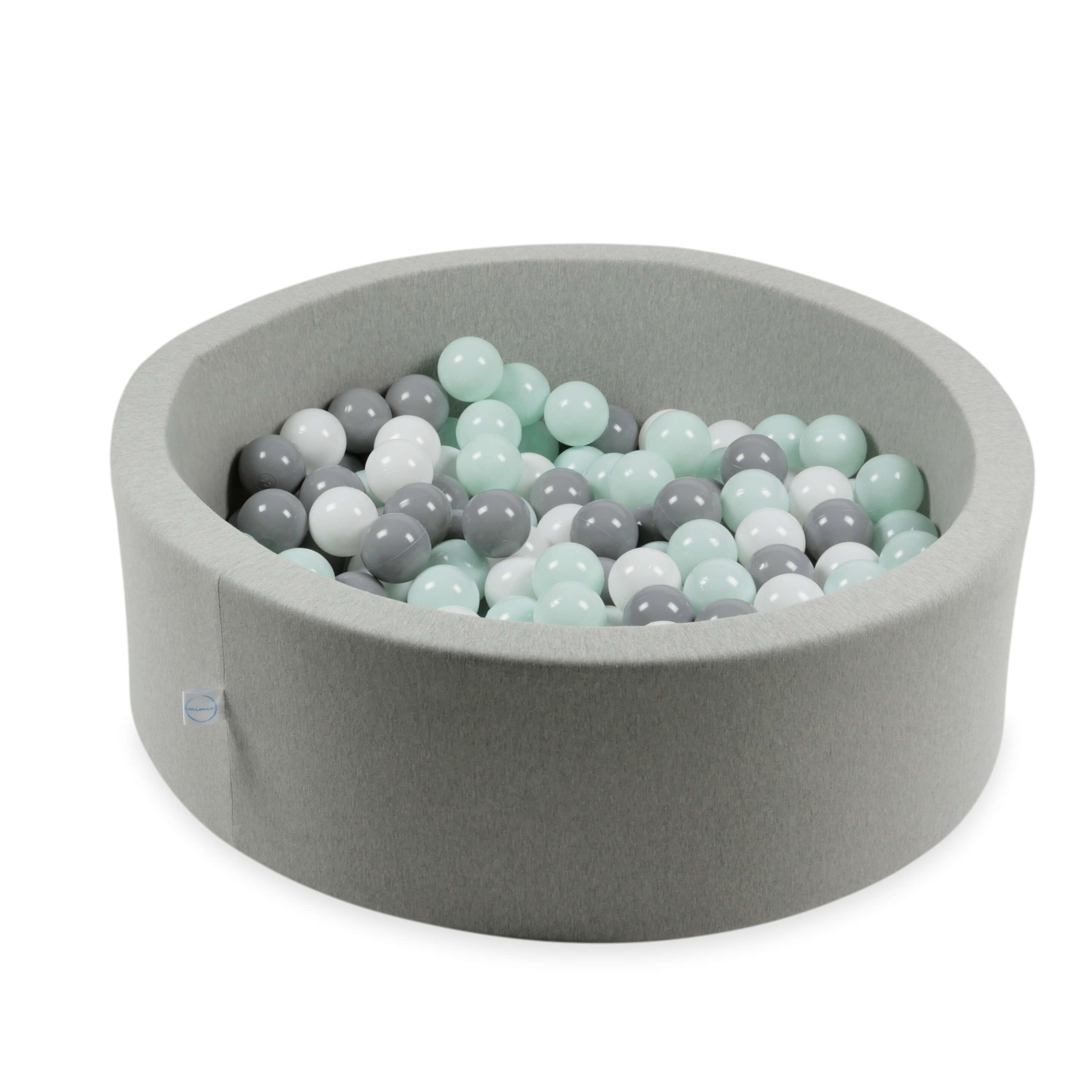 Balles de jeu ø7cm 100 pièces blanc, gris, menthe clair