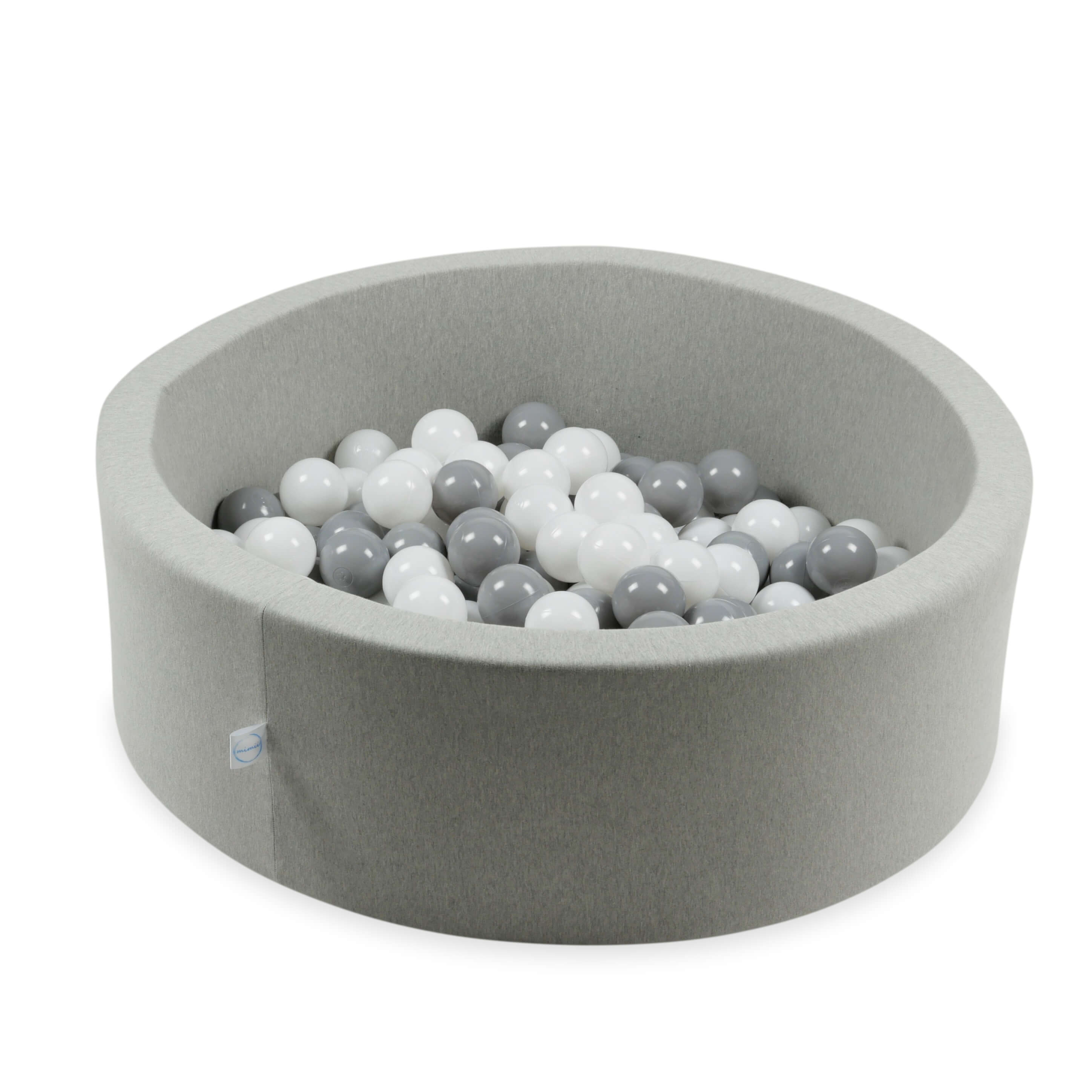 300 Spielbälle mit 7 cm Durchmesser, weiß und grau