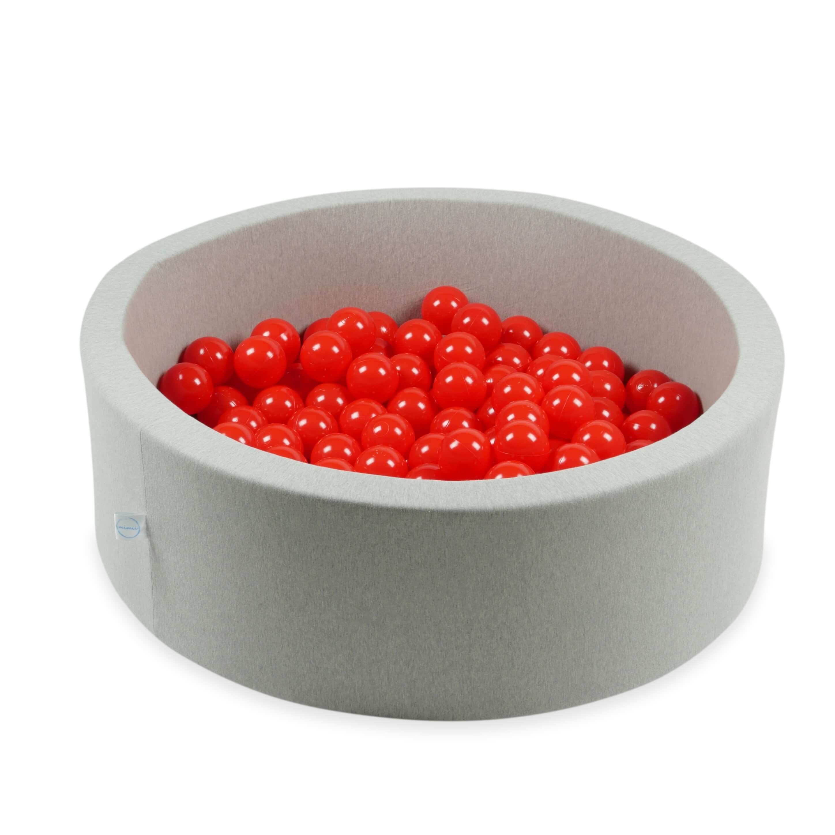 500 rote Spielbälle, 7 cm Durchmesser