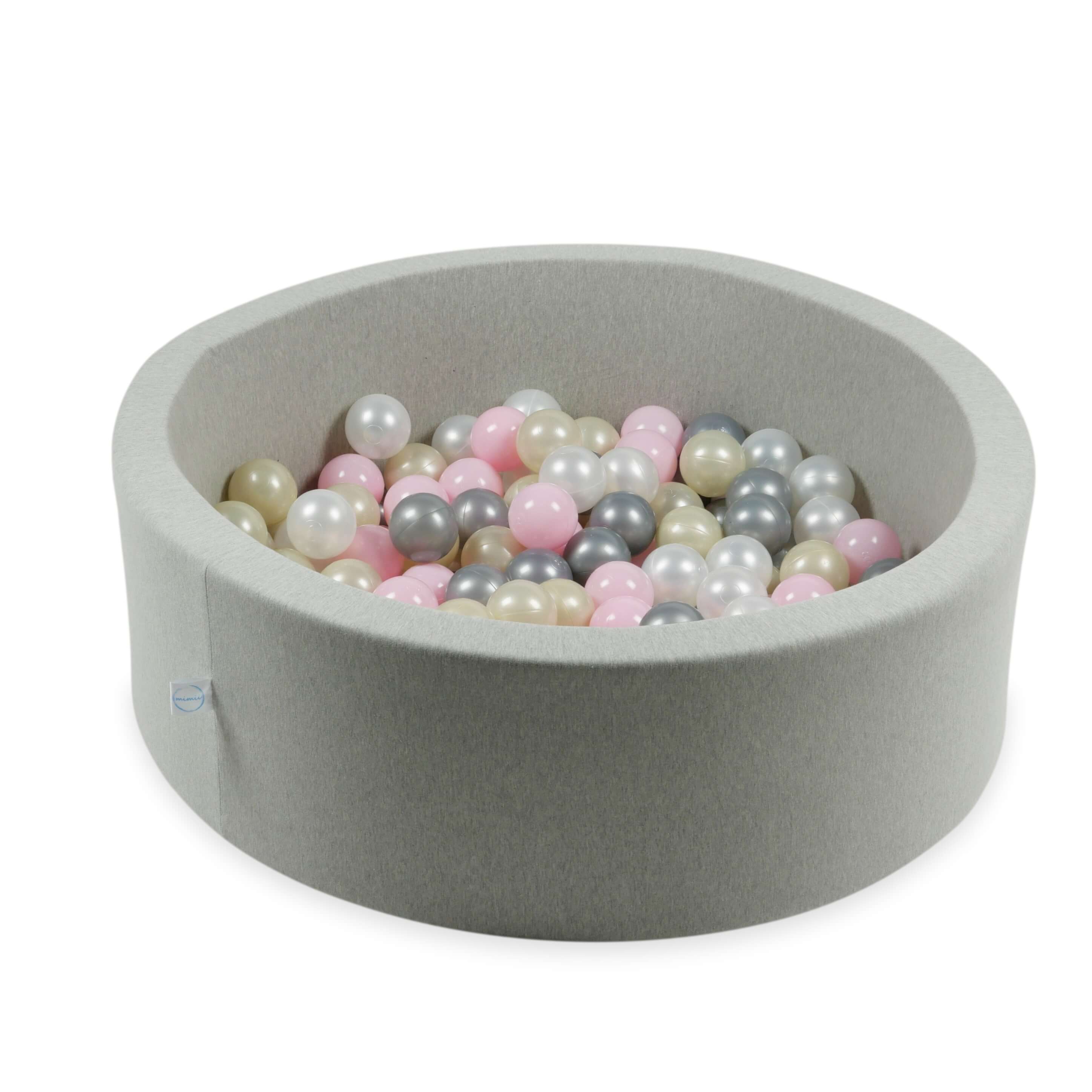 Balles de jeu ø7cm 300 pièces rose clair, or clair, perle, argent