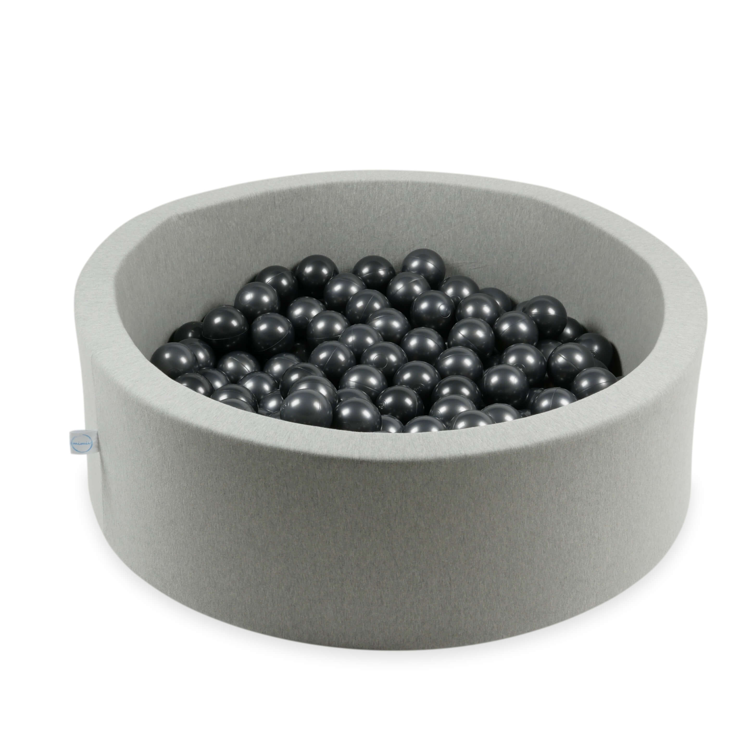 Play balls ø7cm 25 pieces metallic graphite