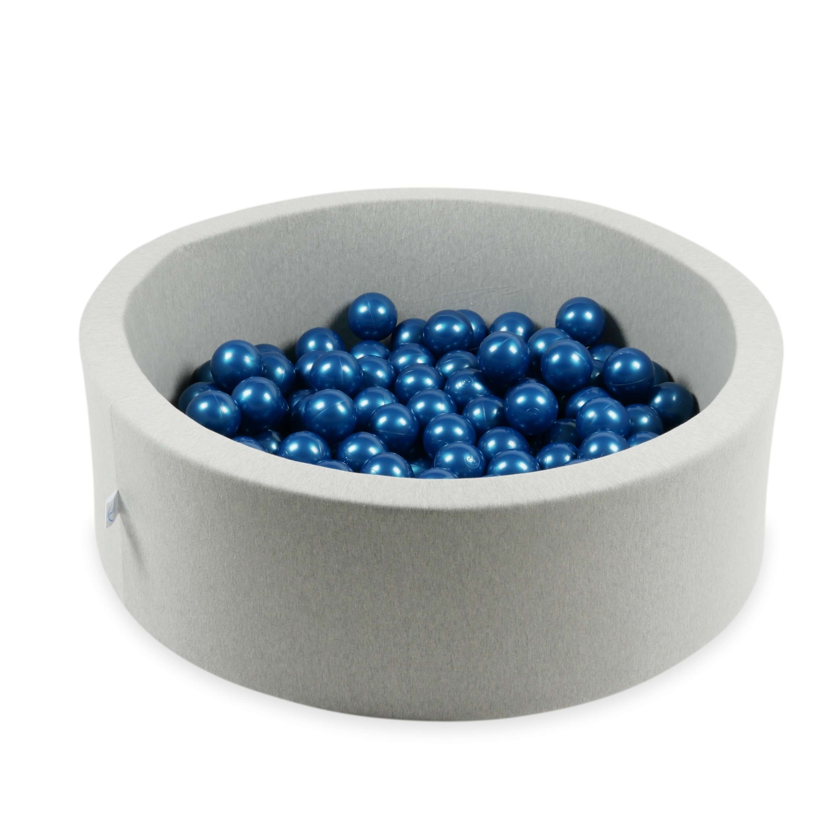 Game balls ø7cm 200 pieces metallic blue