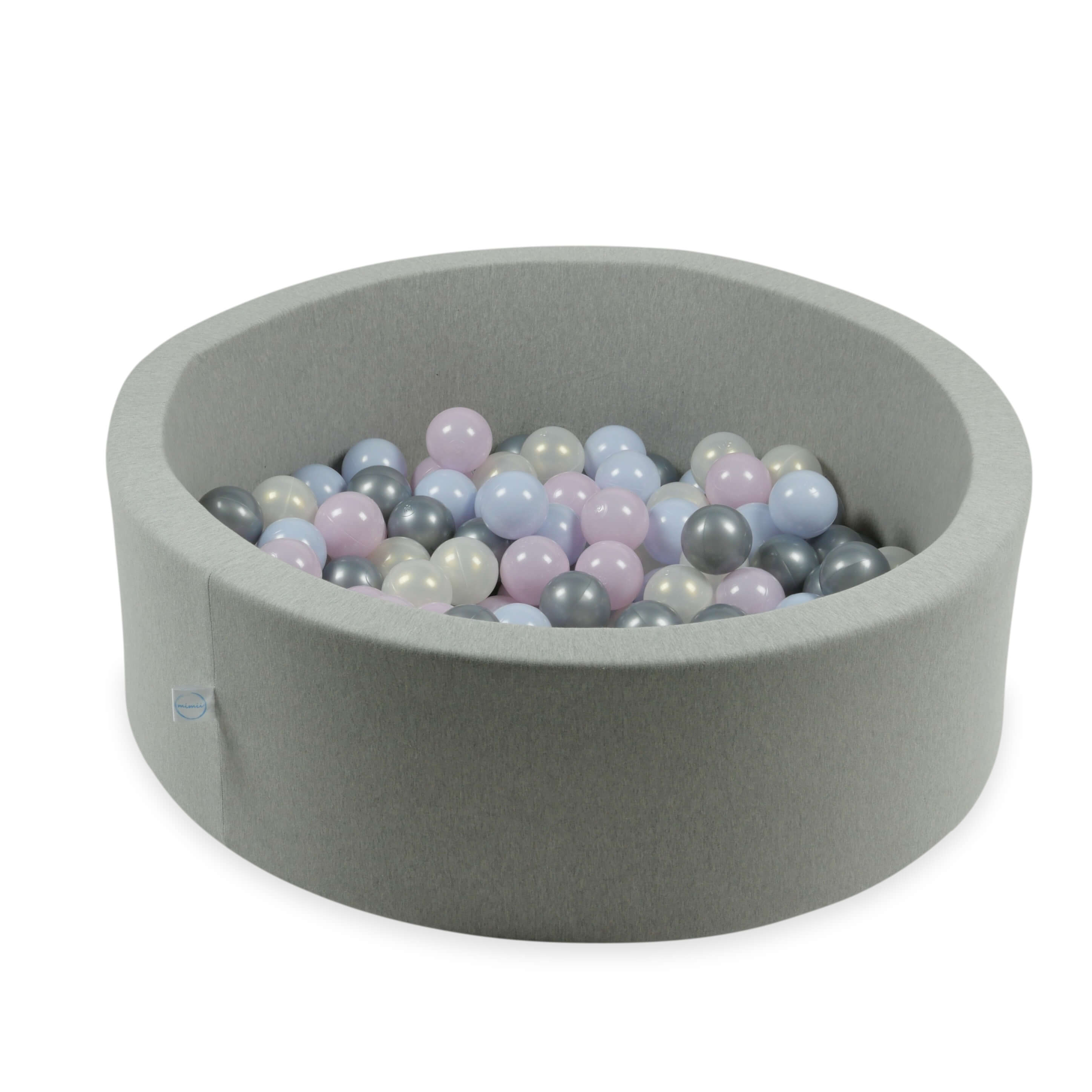 Balles de jeu ø7cm 150 pièces rose perle, bleu perle, iridescent, argenté