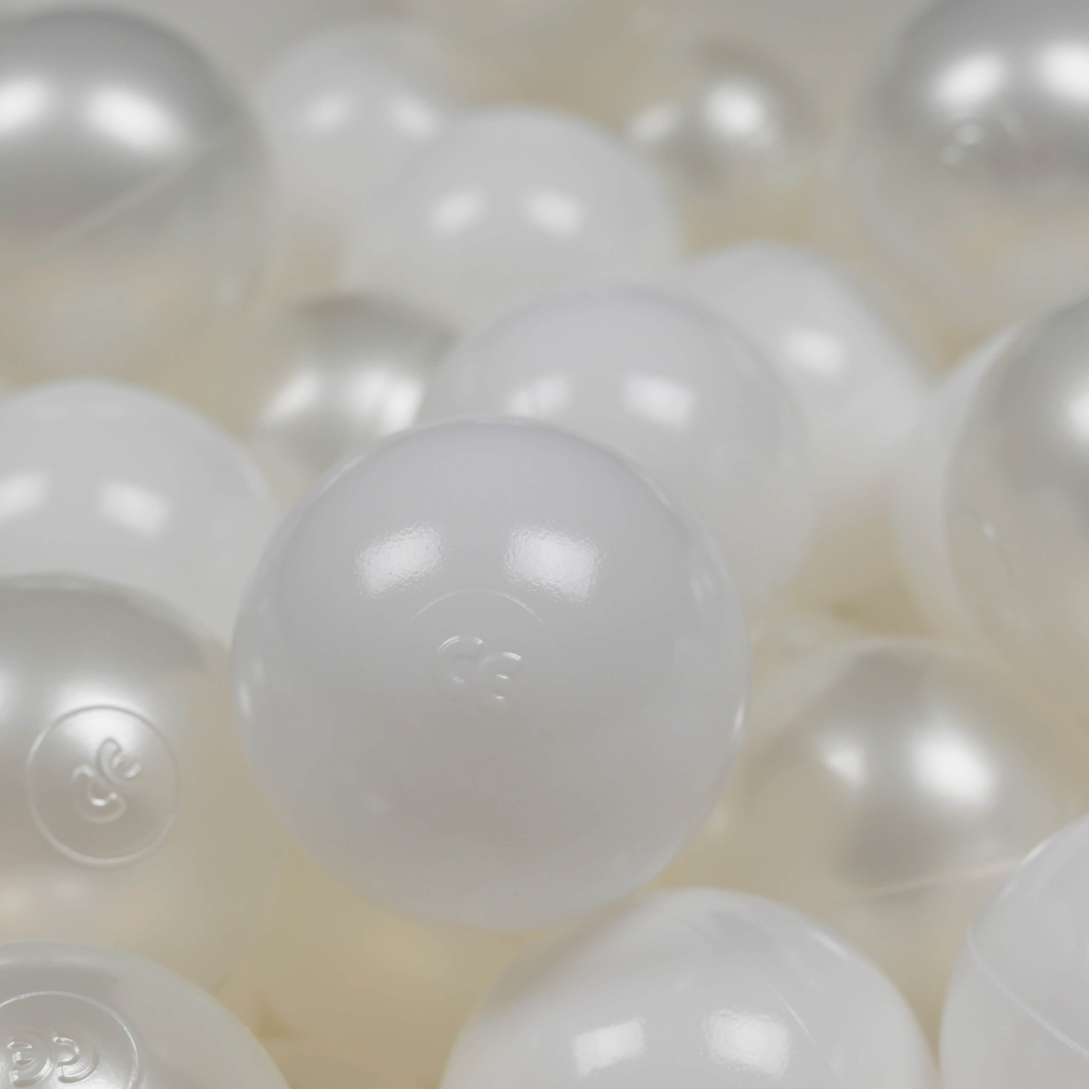 Balles de jeu ø7cm 50 pièces blanc, perle