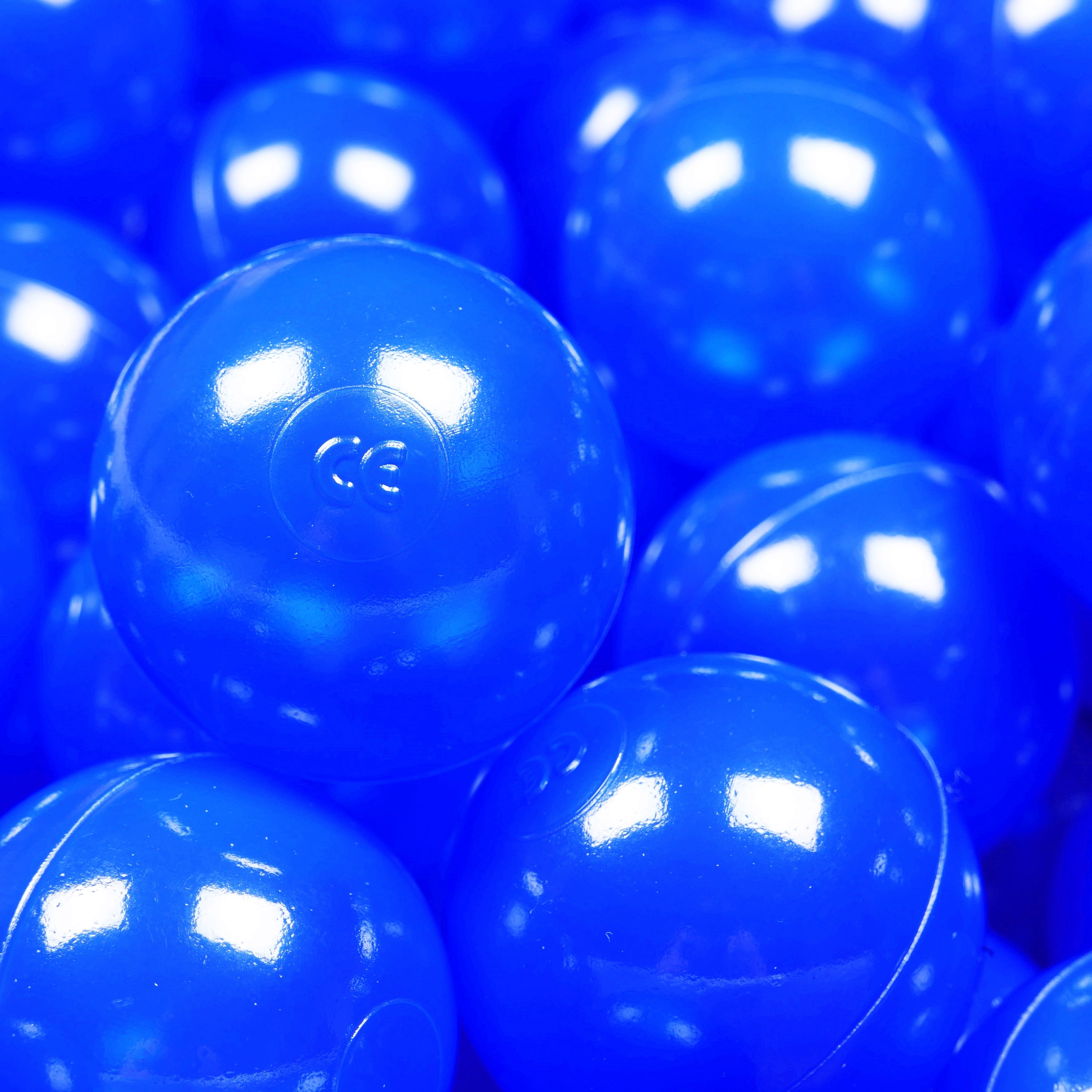25 blaue Spielbälle, 7 cm Durchmesser