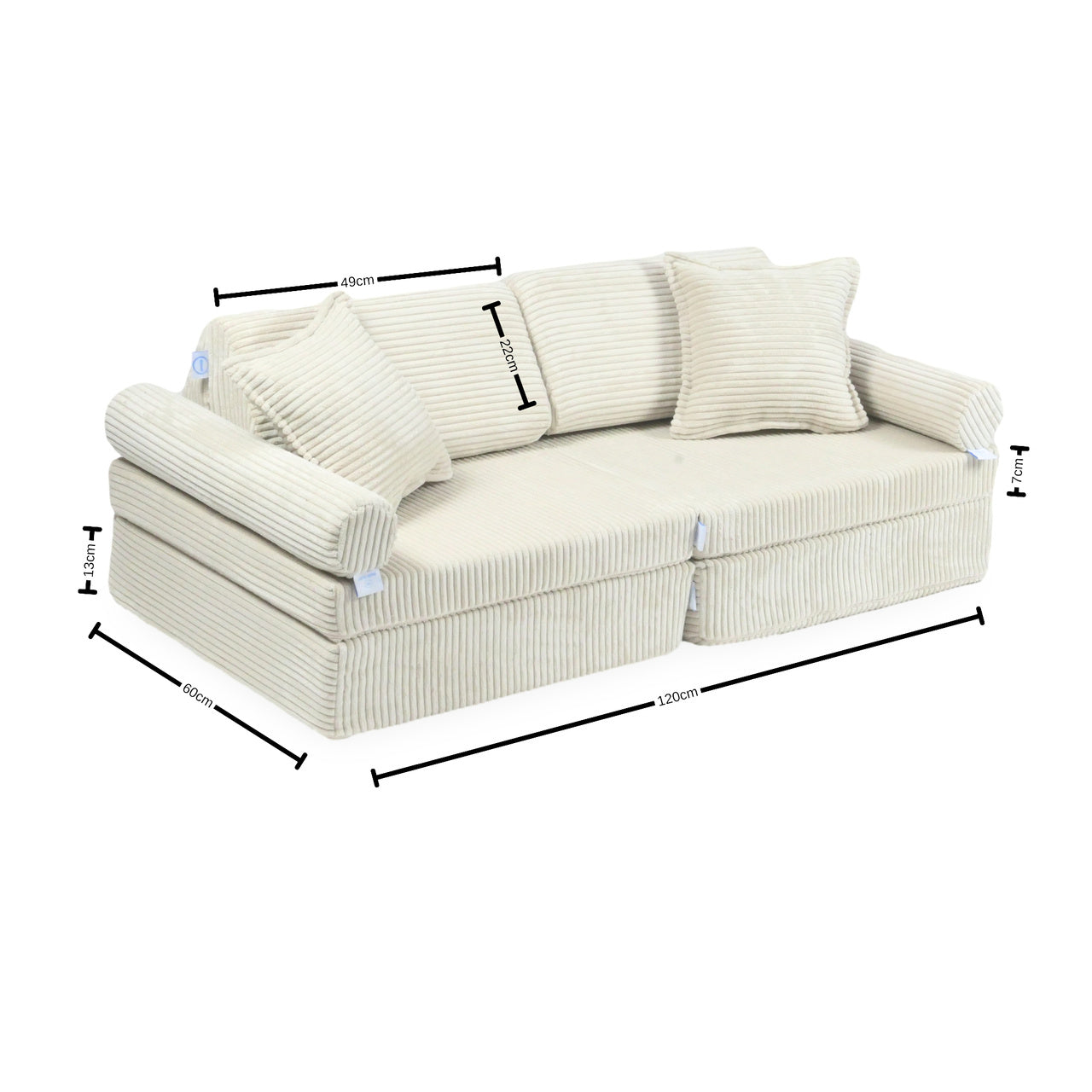 Montessori Mini Play Sofa Comfort in Boucle