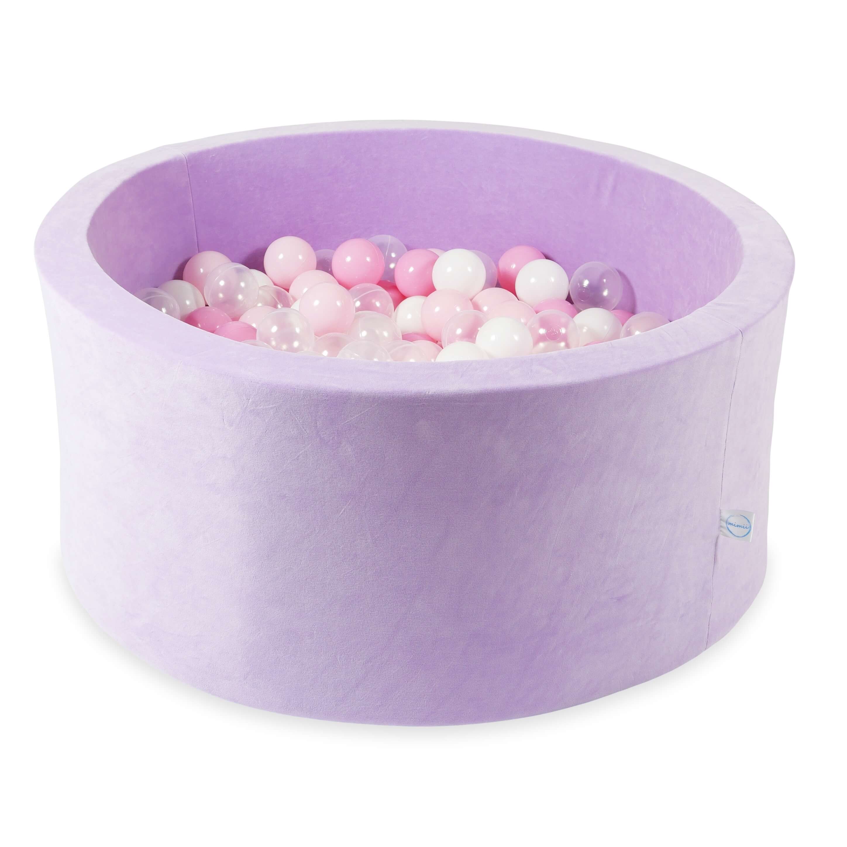 90x40 cm Velvet Soft Lilac Ball Pit with 300 Balls