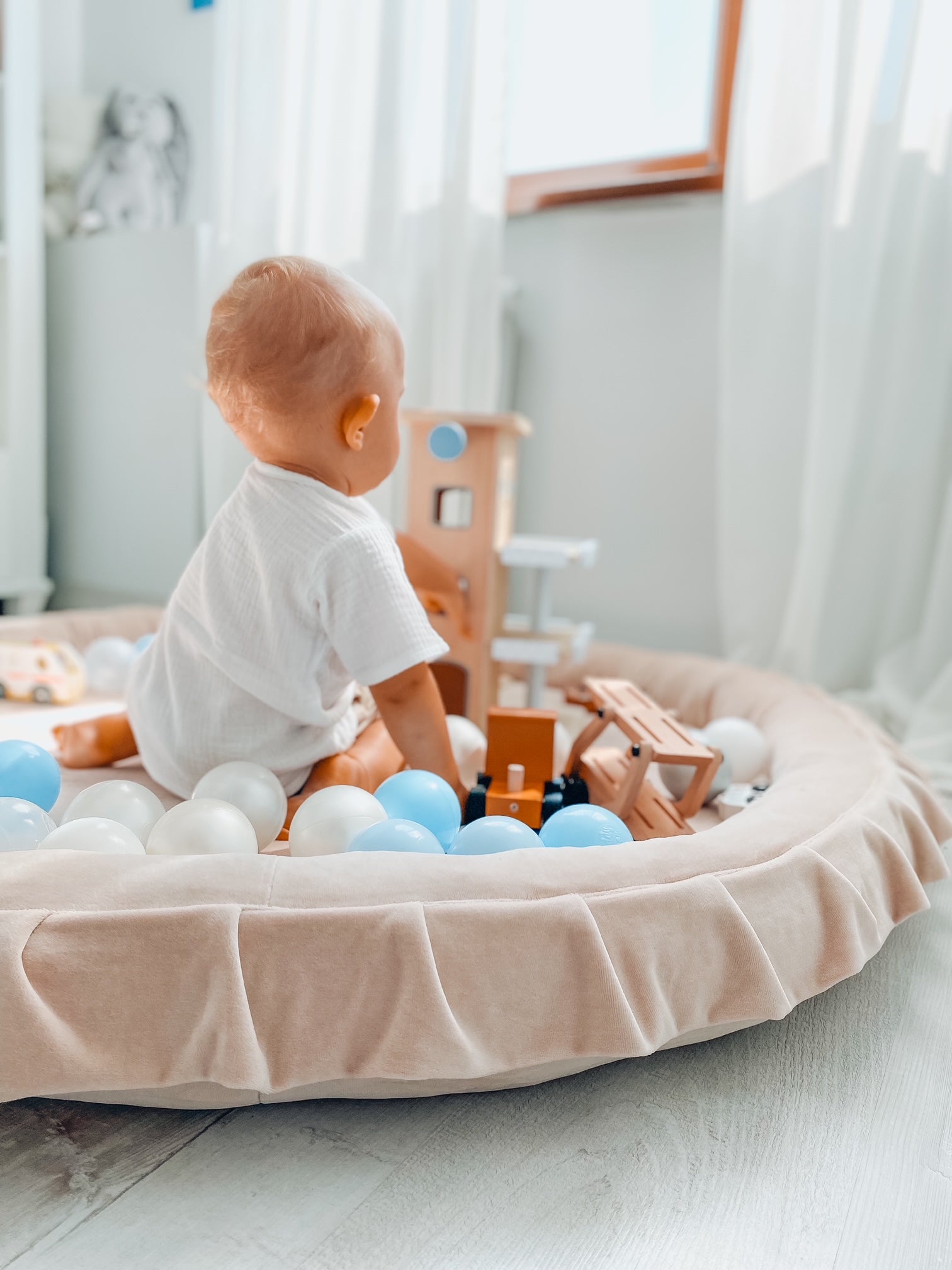 Baby nest play mat 120cm in jersey