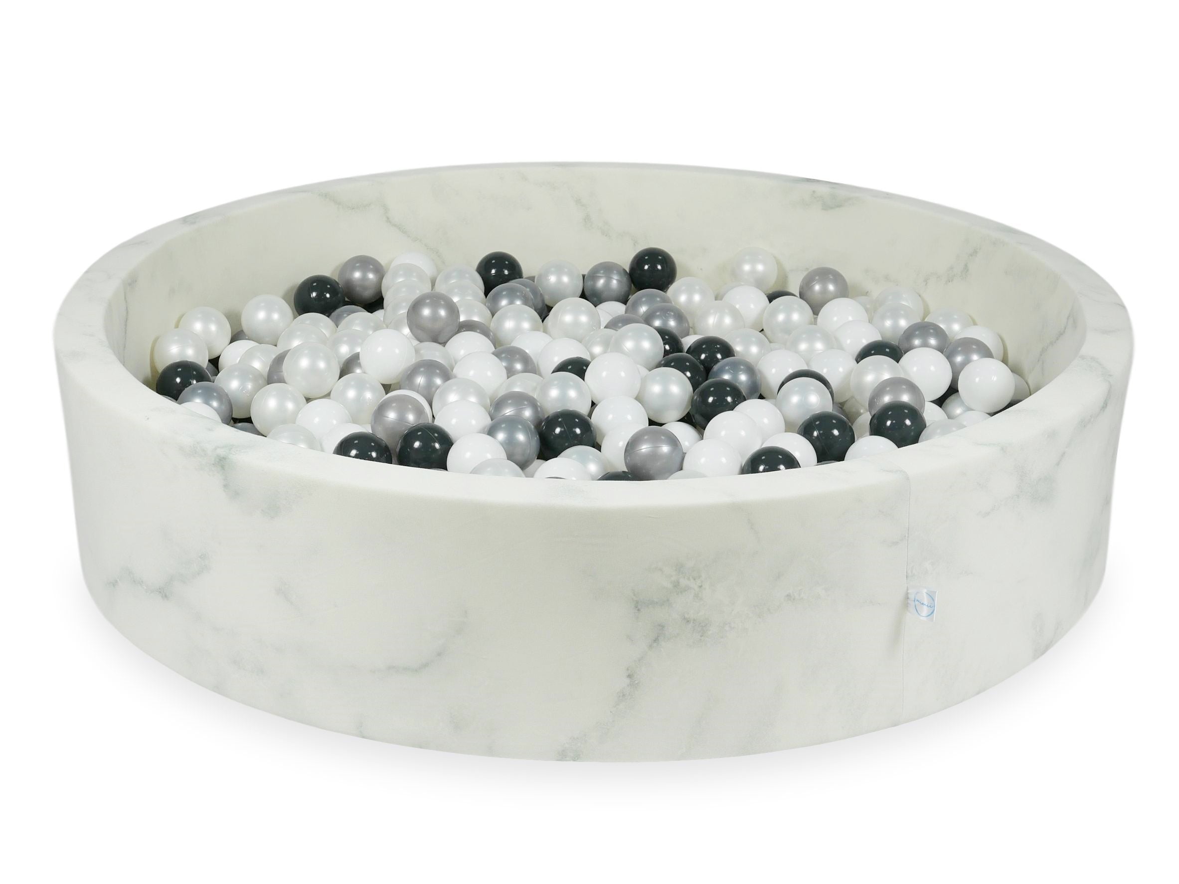 Bällebad aus Samt Marble 130x30 cm mit 600 Bällen