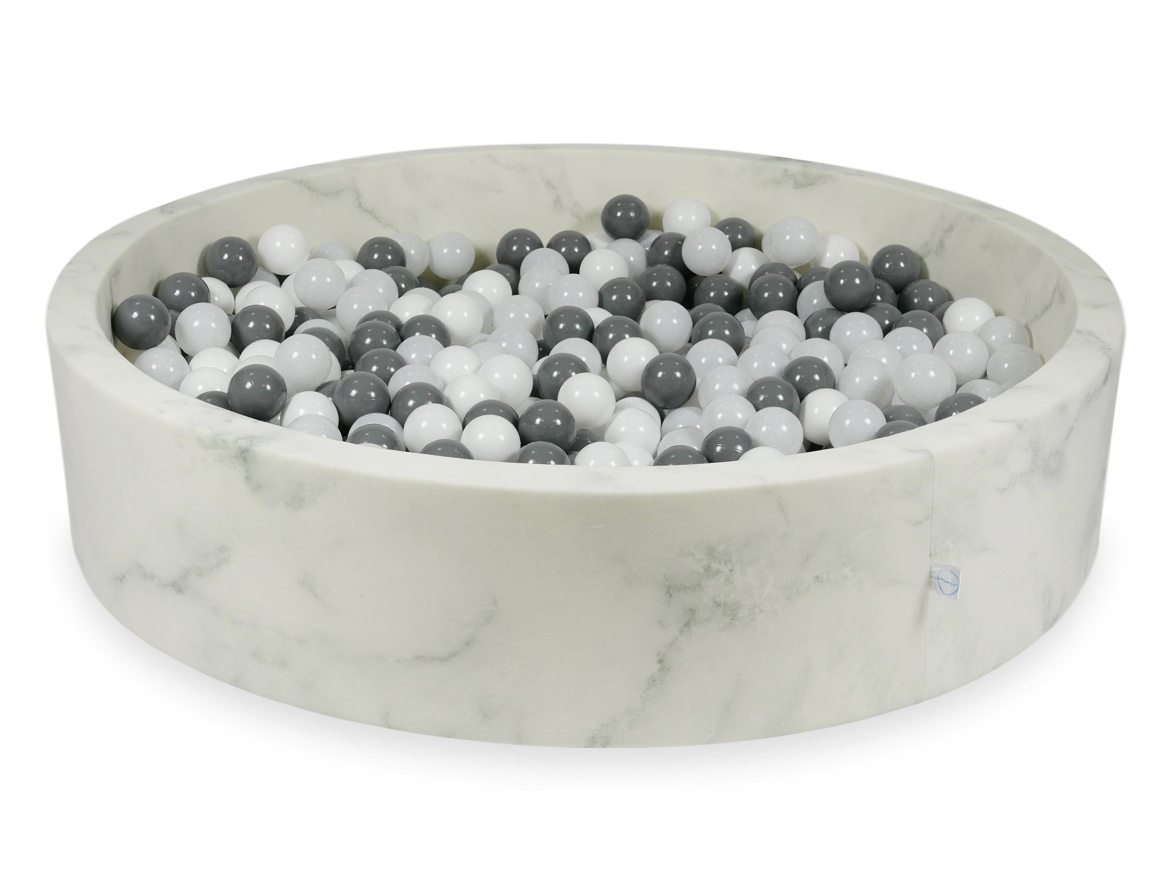 Bällebad aus Samt Marble 130x30 cm mit 600 Bällen