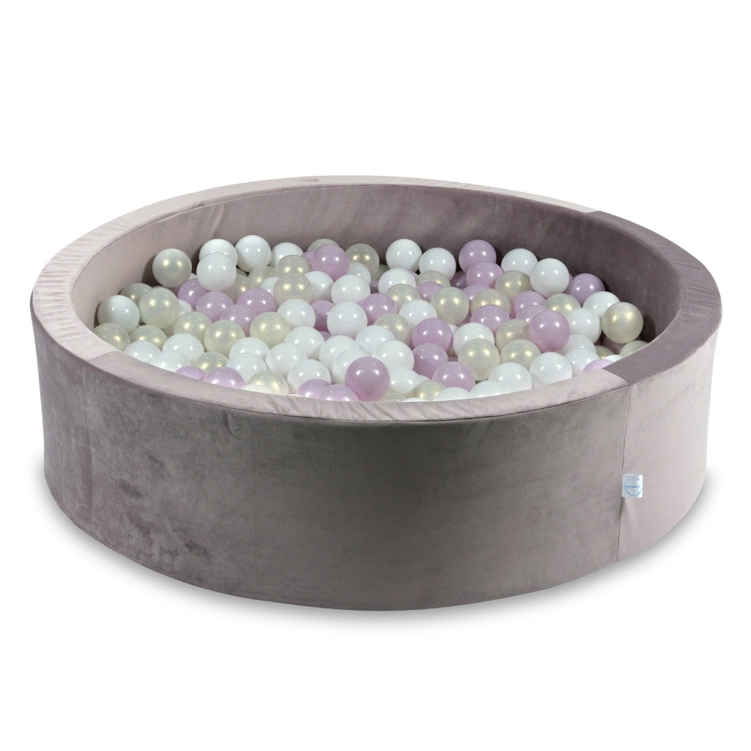 Velvet Ball Pit Velvet Lilac 110x30 cm with 400 balls