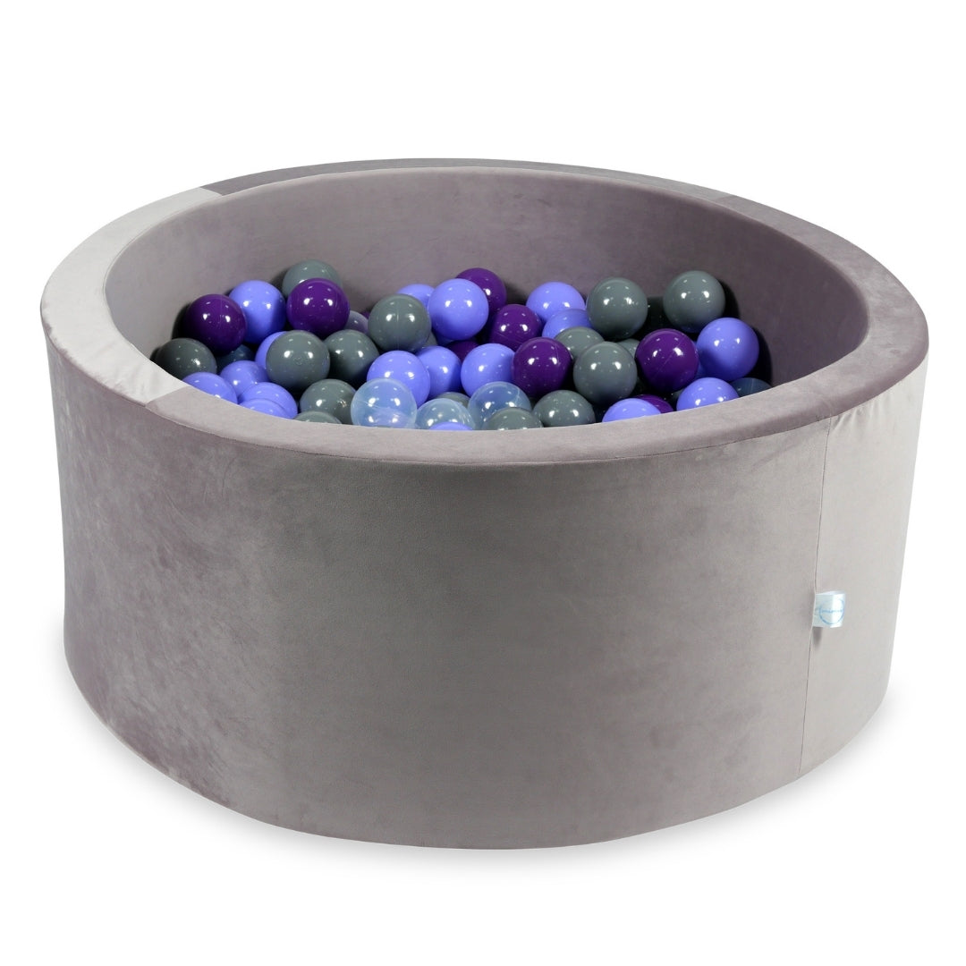 90x40 cm Velvet Lilac Ball Pit with 300 Balls