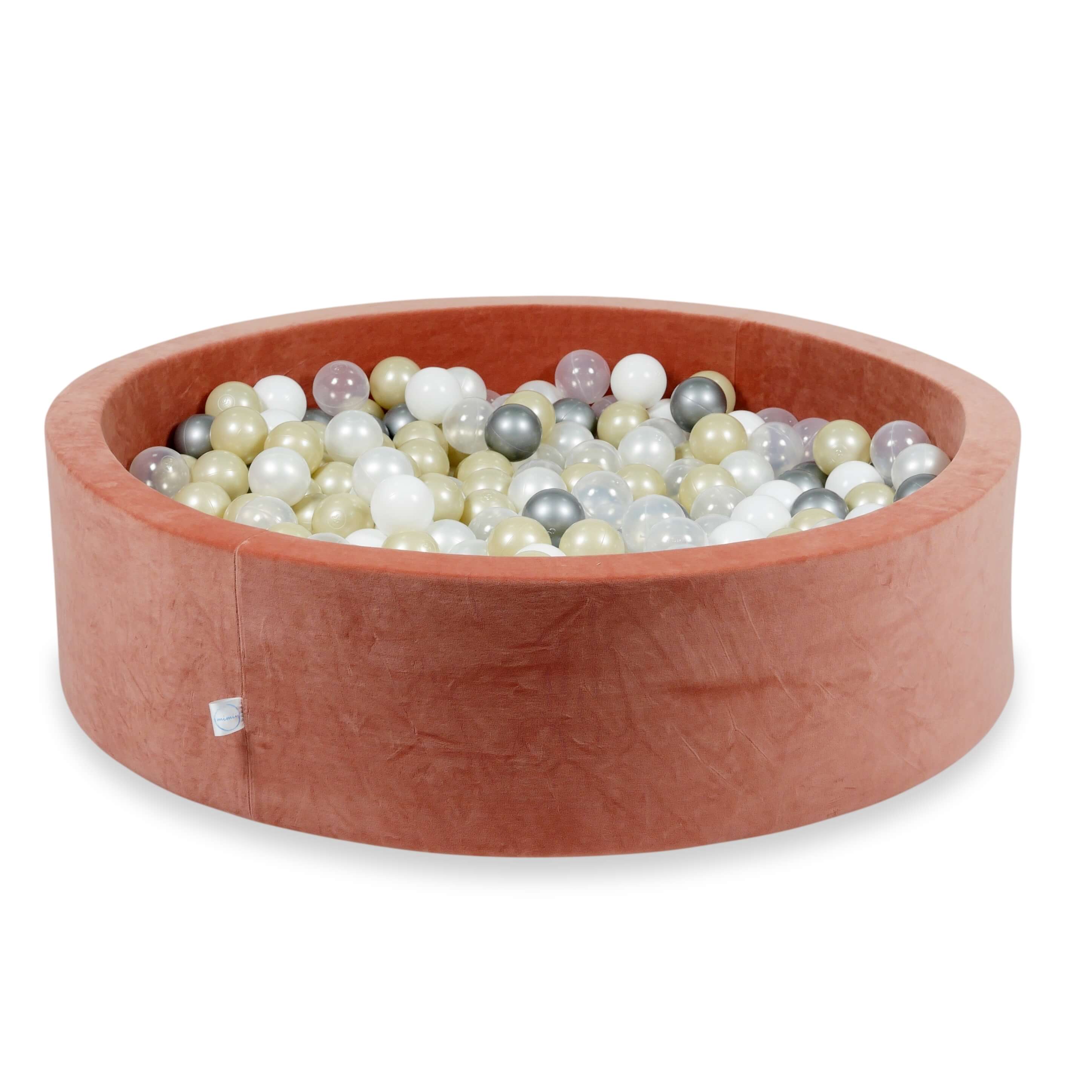 Velvet Ball Pit Velvet Soft Canyon Clay 110x30 cm with 400 balls