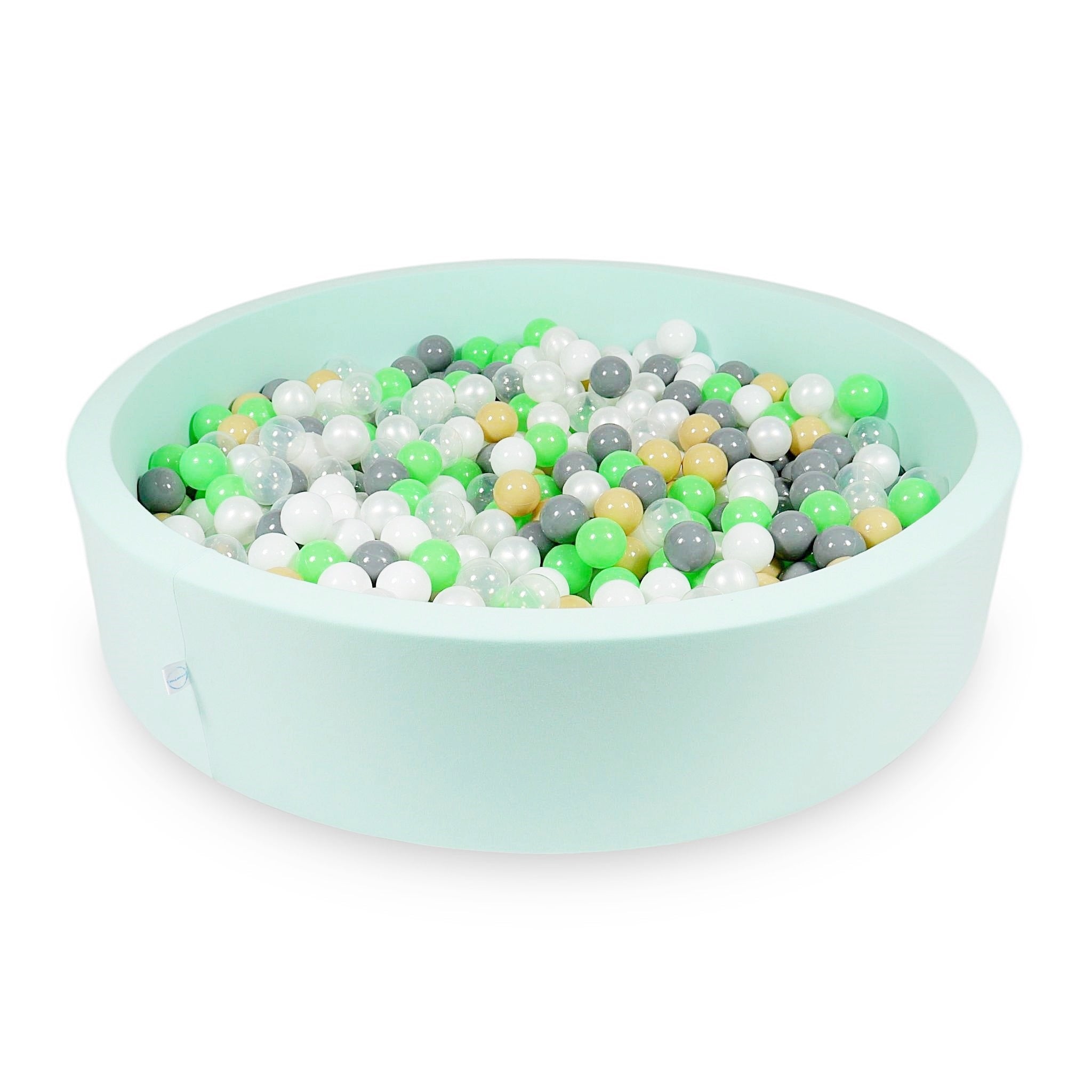 Mint ball pit 130x30 cm with 600 balls
