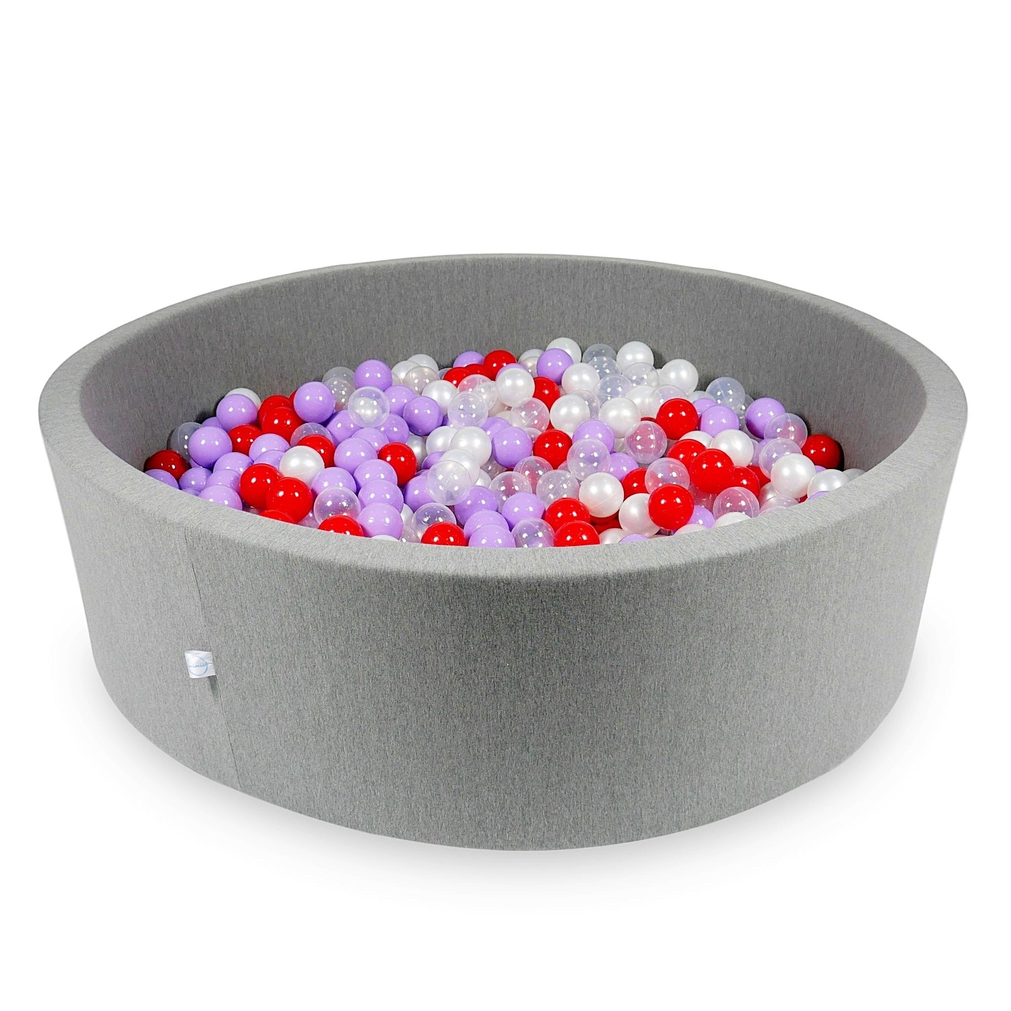 Gray ball pit 130x40 cm with 700 balls