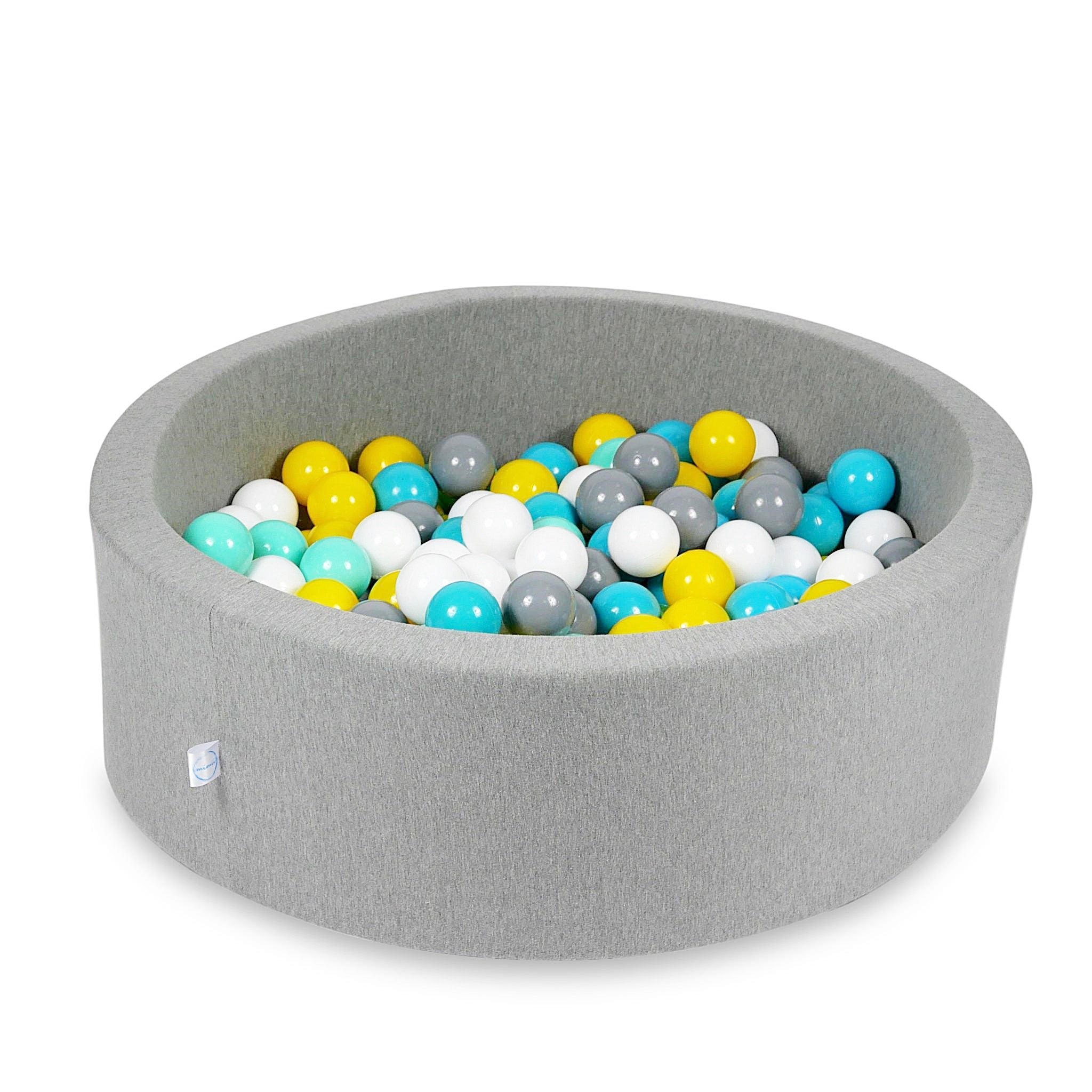 Ball pool in gray 90x30 cm with 200 balls
