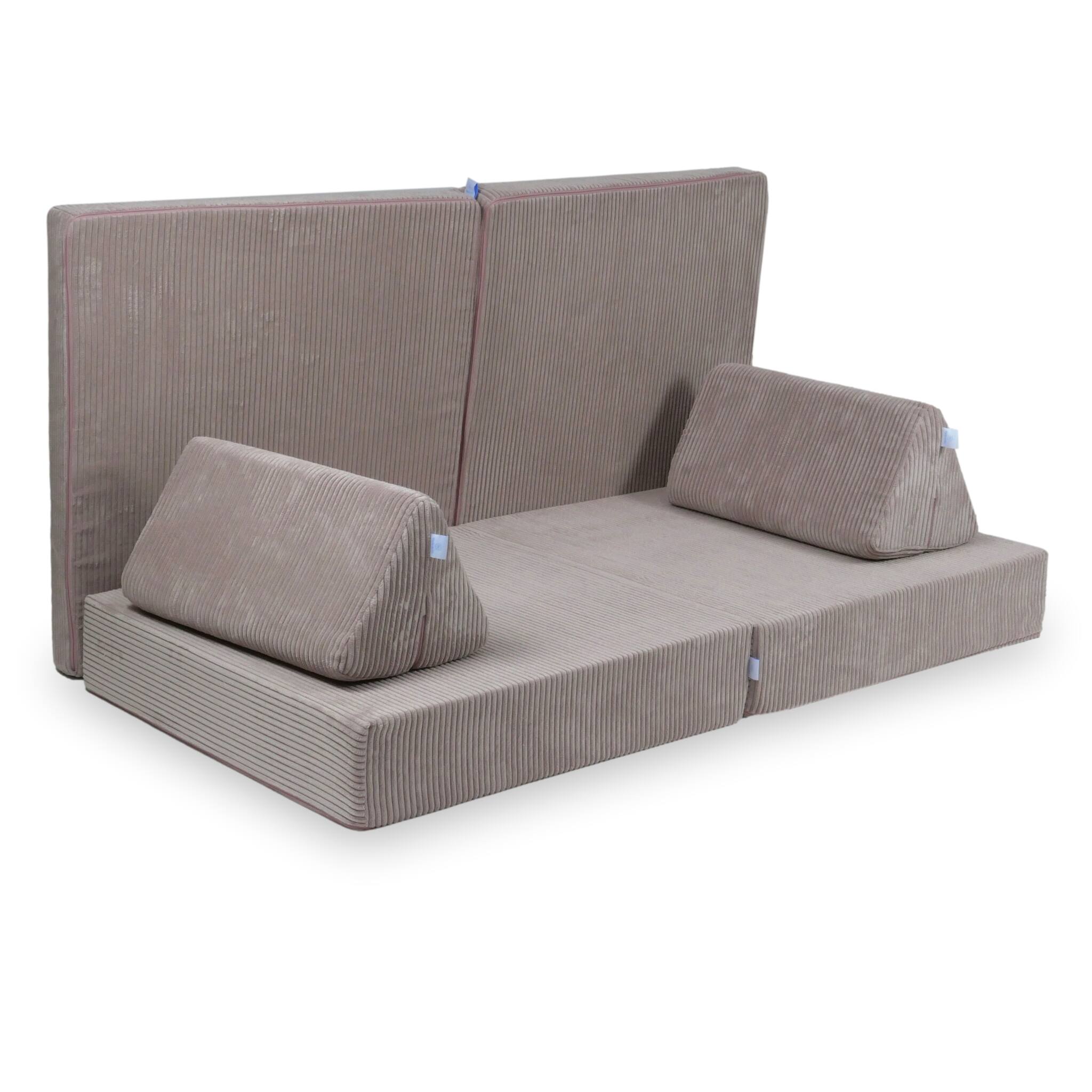 Montessori-Spielsofa aus Cord-Samt