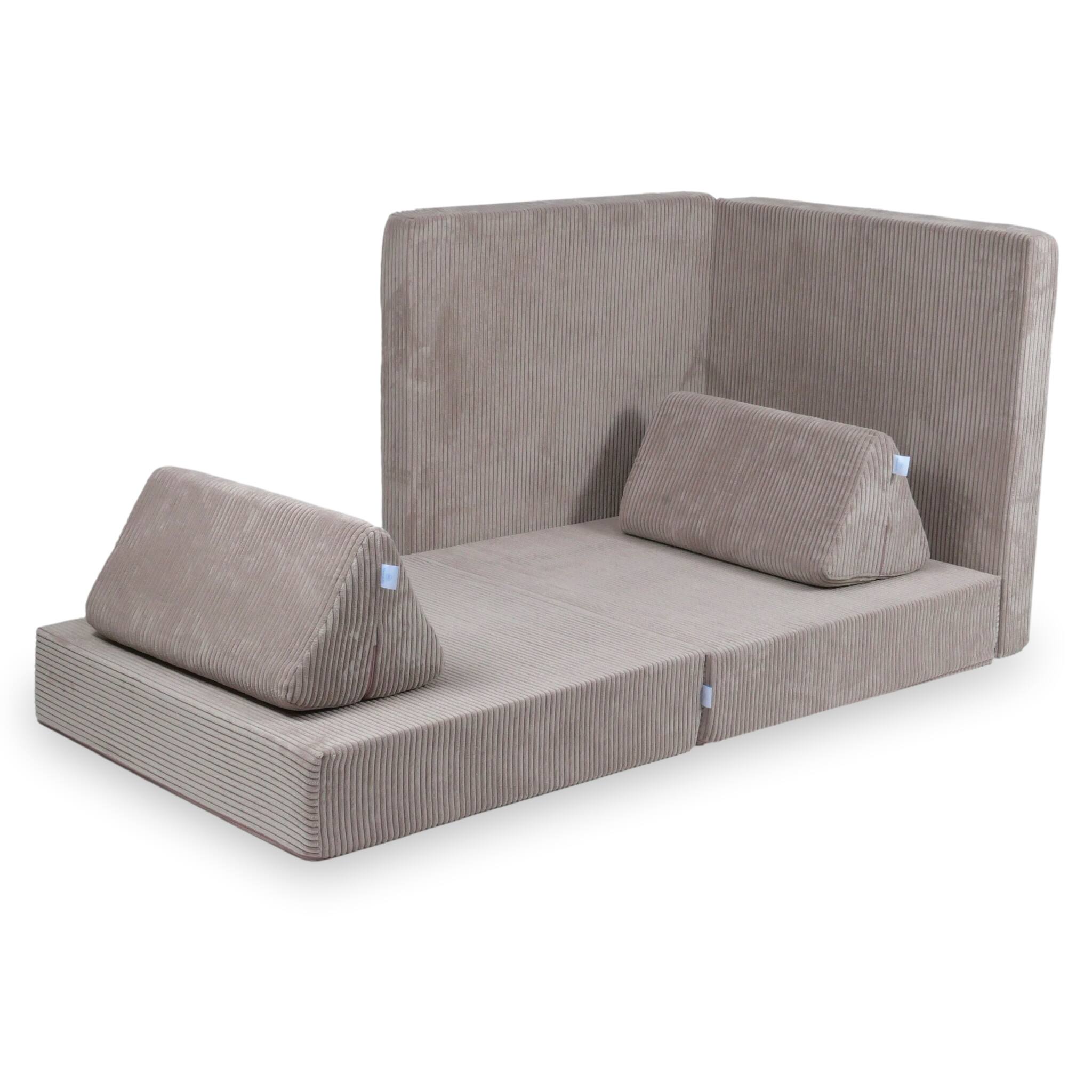 Montessori-Spielsofa aus Cord-Samt