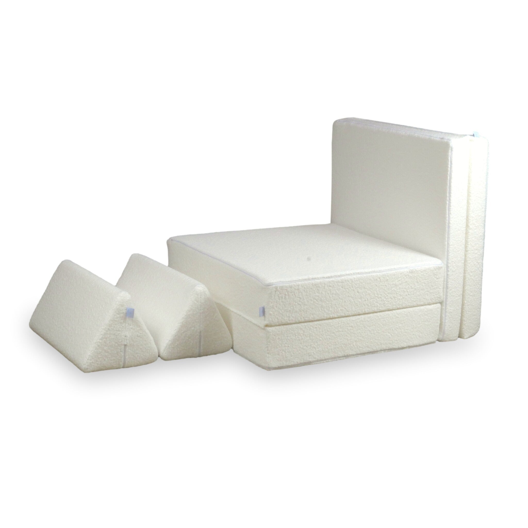 Standard Montessori Spielsofa, Weiß, Schlaufe
