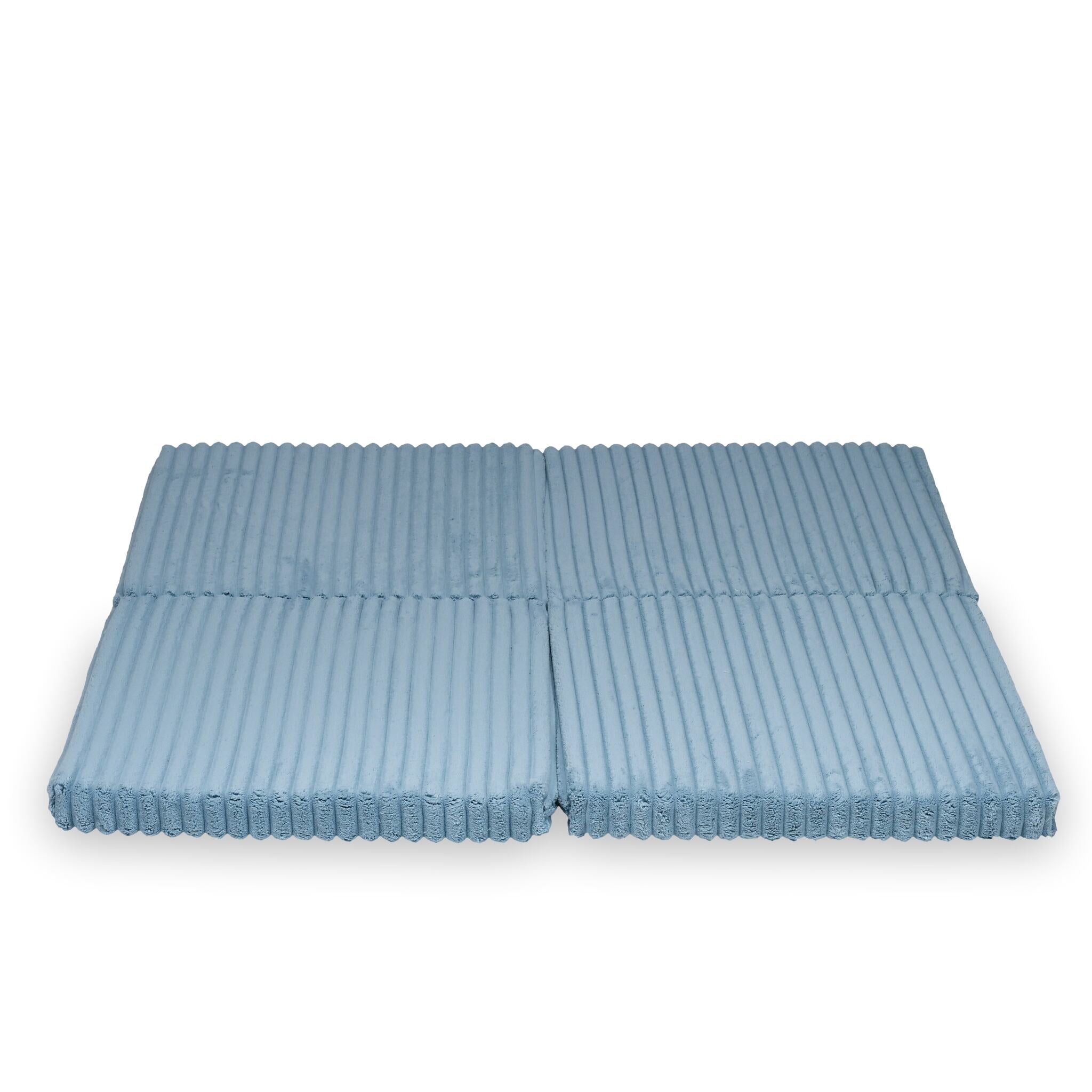 Foldable square baby play mat 120 × 120 cm in embossed fabric