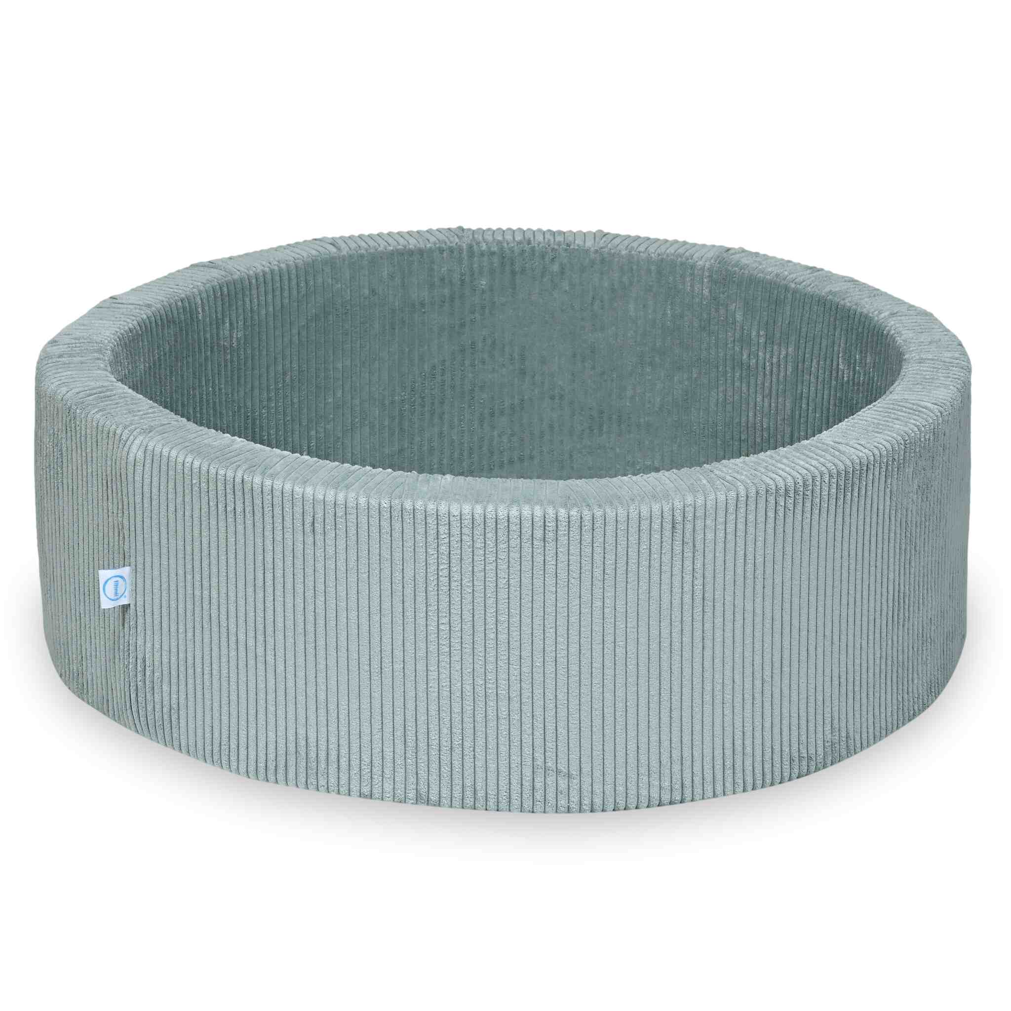 Ball Pit 90x30 Corduroy Light Mint without balls