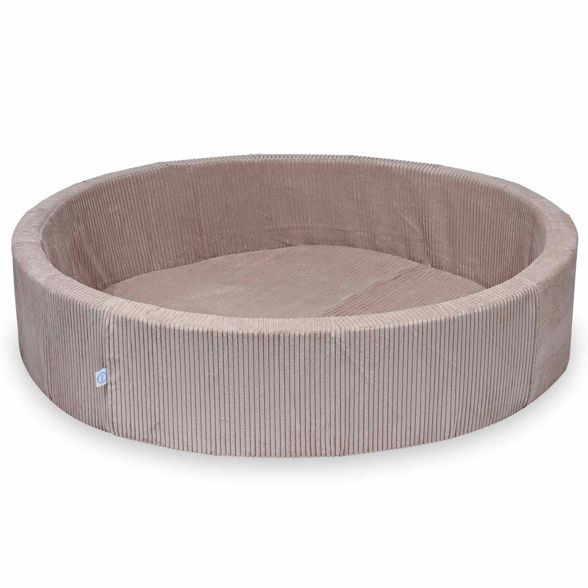 Bällebad 130x30 hellrosa Cord ohne Bälle