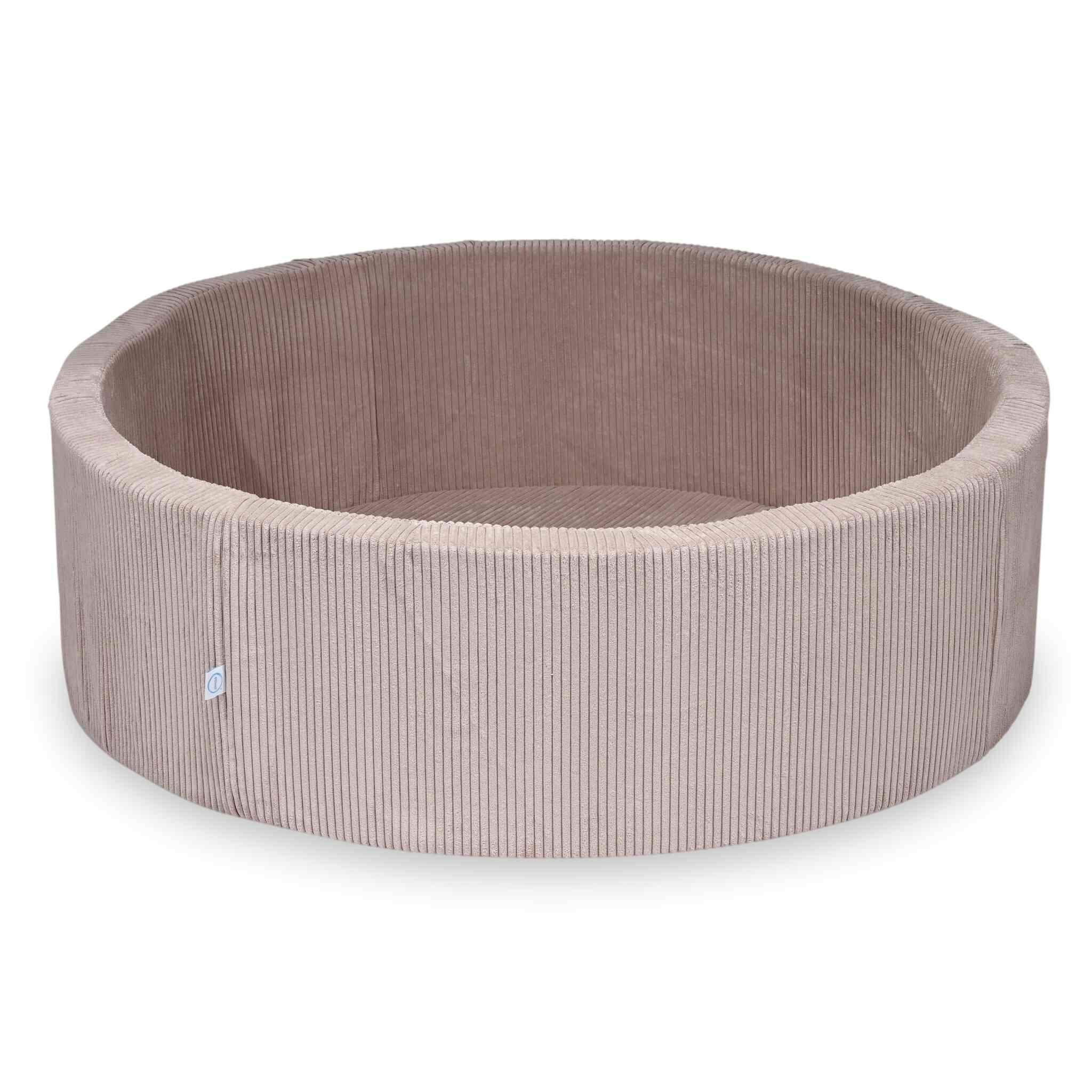 Bällebad 130x40 Hellrosa Cord ohne Bälle