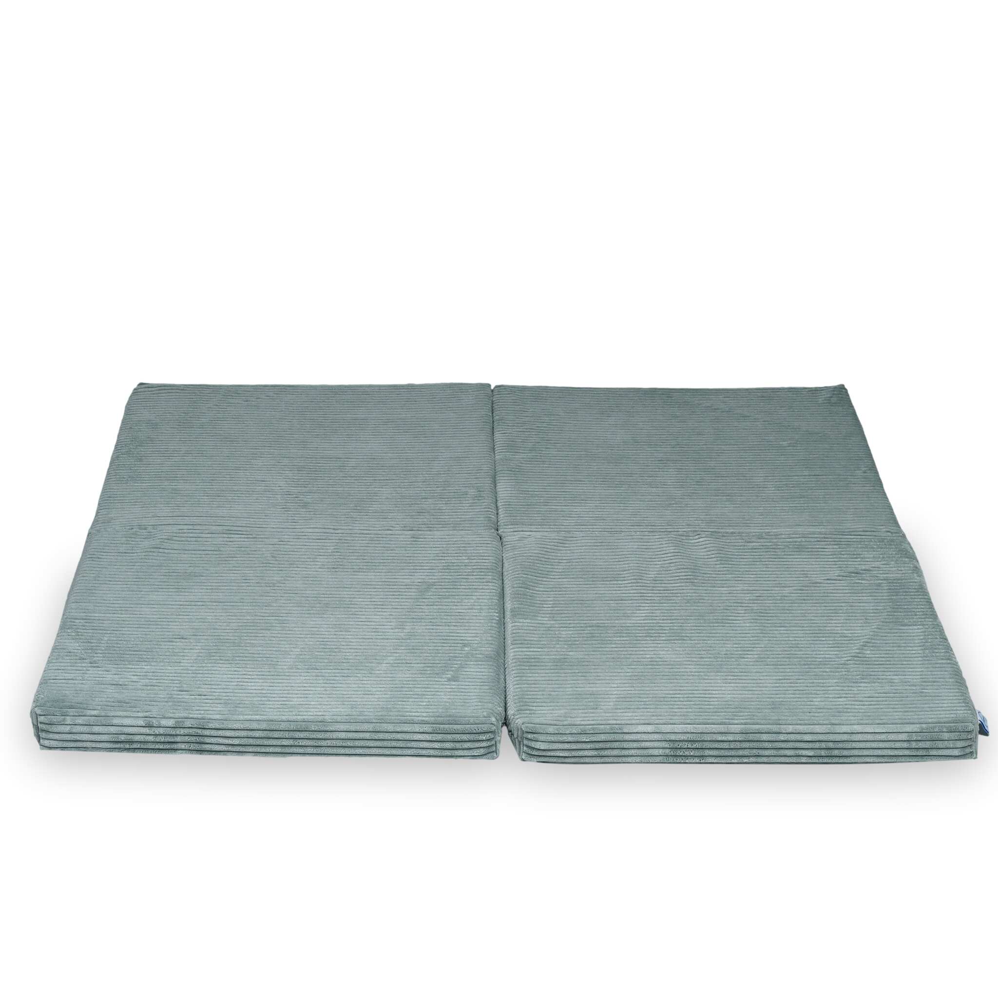 Foldable square baby play mat 120 × 120 cm in Corduroy