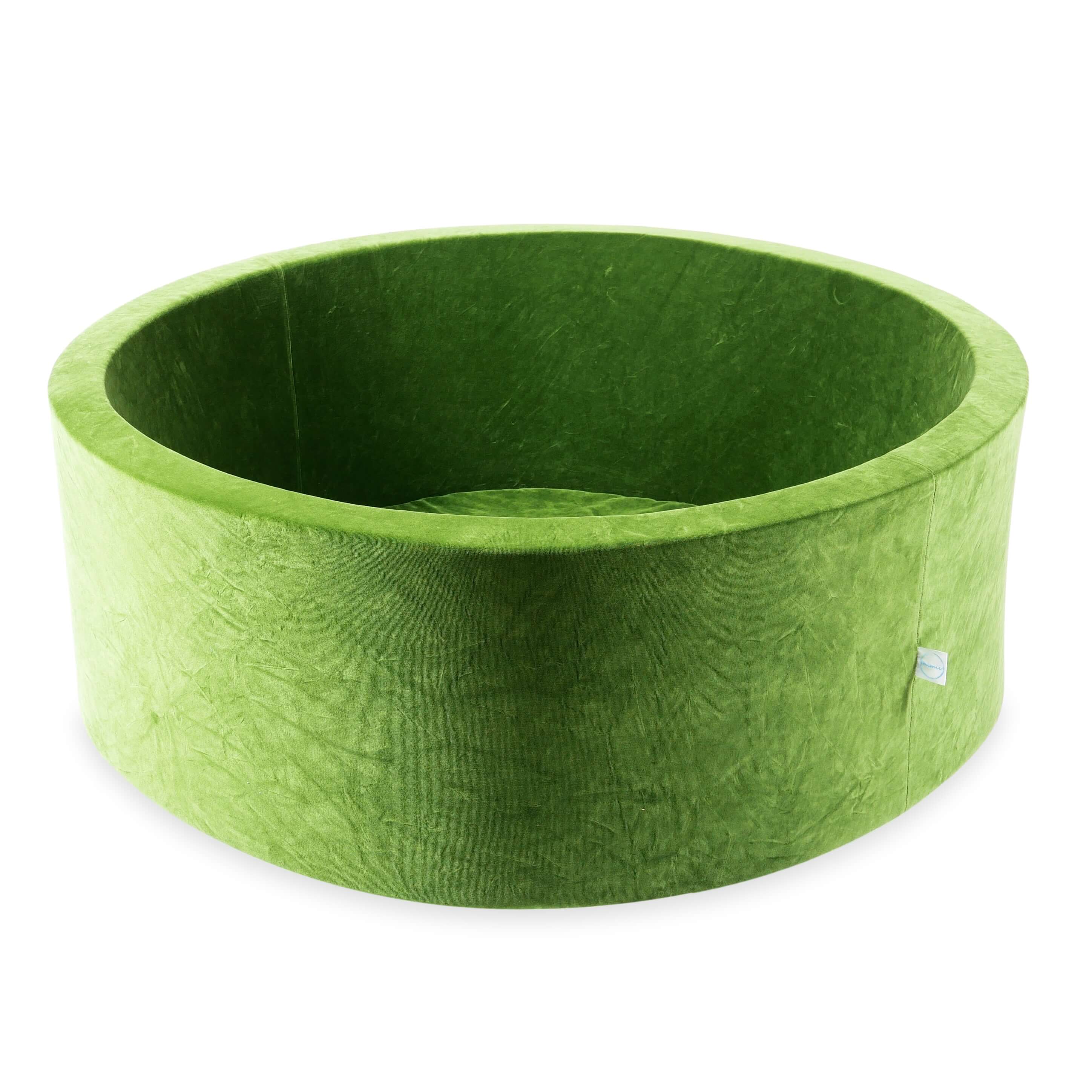Velvet soft olive ball pit 110x40 cm without balls