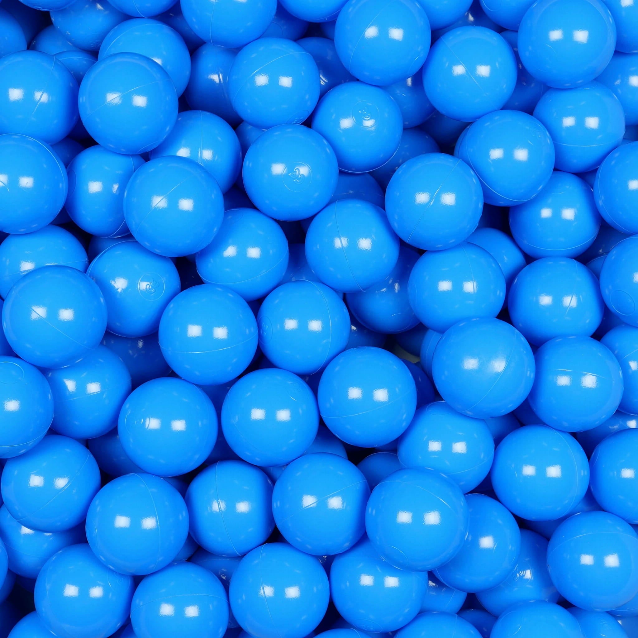 50 blaue Spielbälle, 7 cm Durchmesser