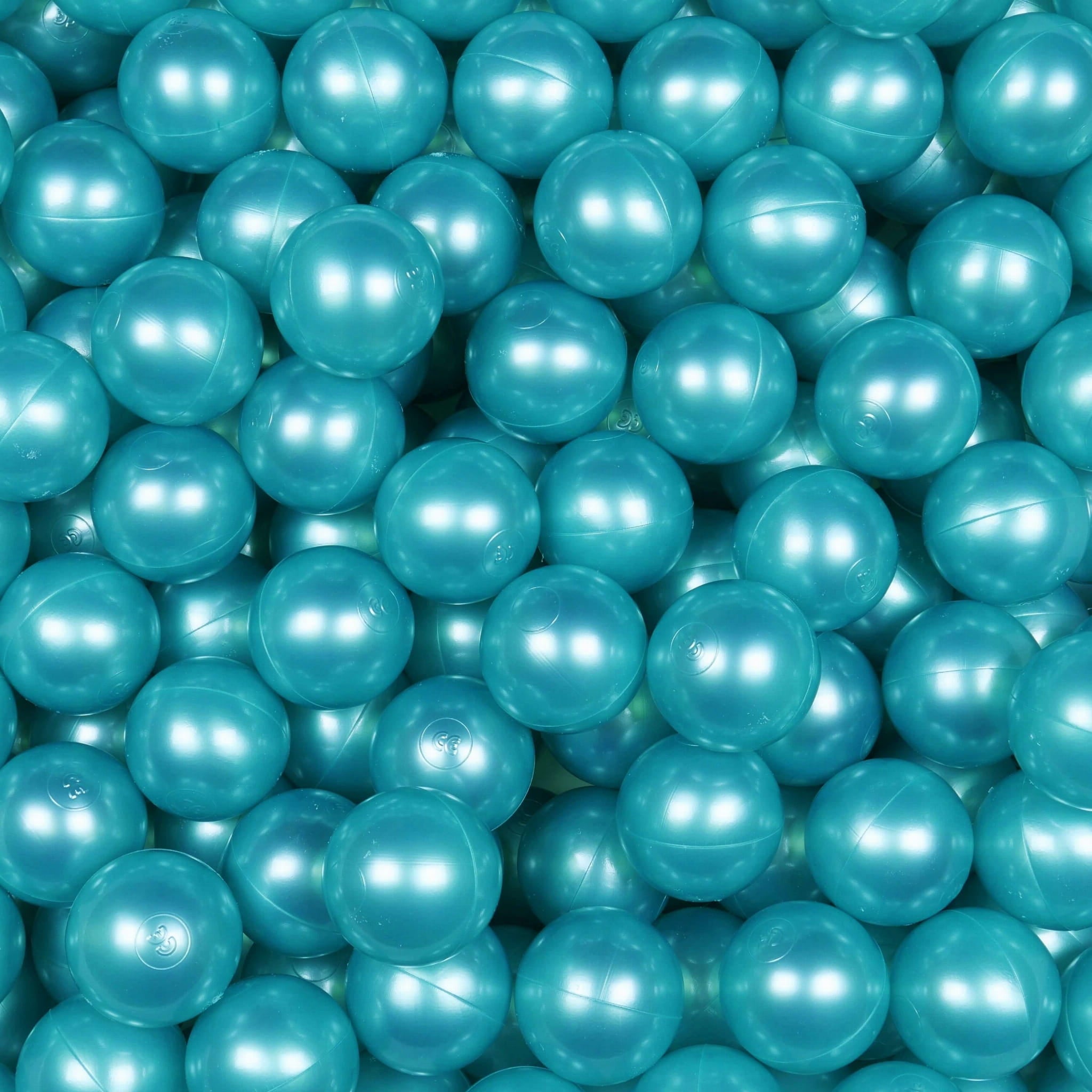 Balles de jeu ø7cm 300 pièces turquise métallique