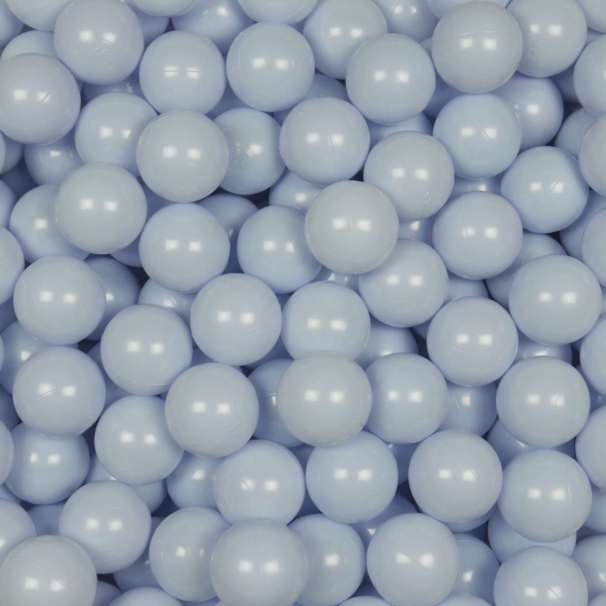 400 hellblaue Perlmutt-Spielbälle, 7 cm Durchmesser